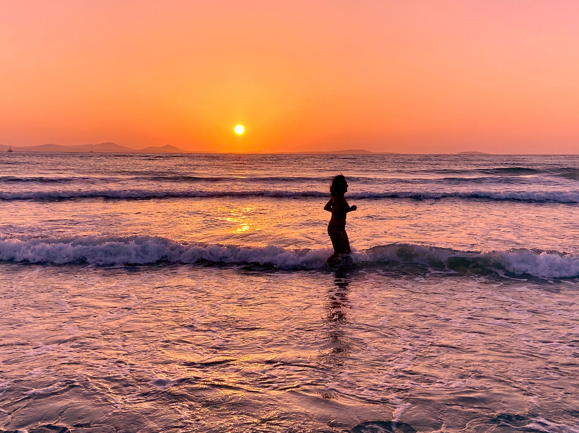 correndo verso il tramonto