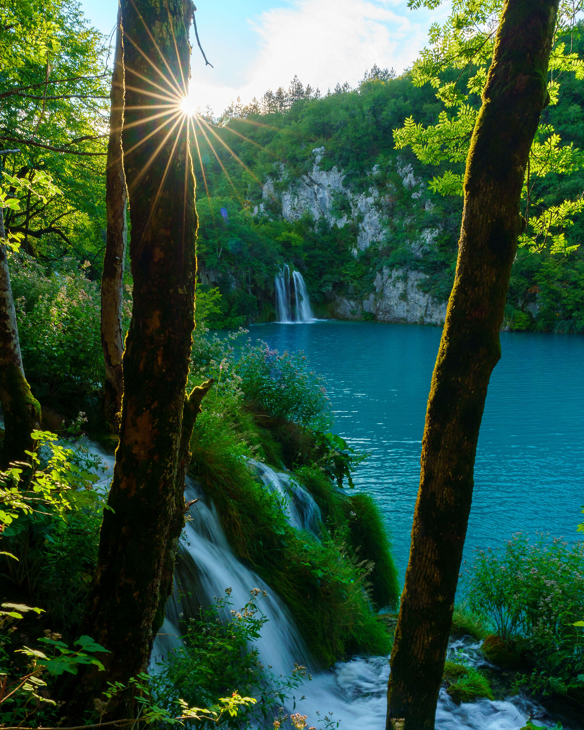 Sunset in Plitvice