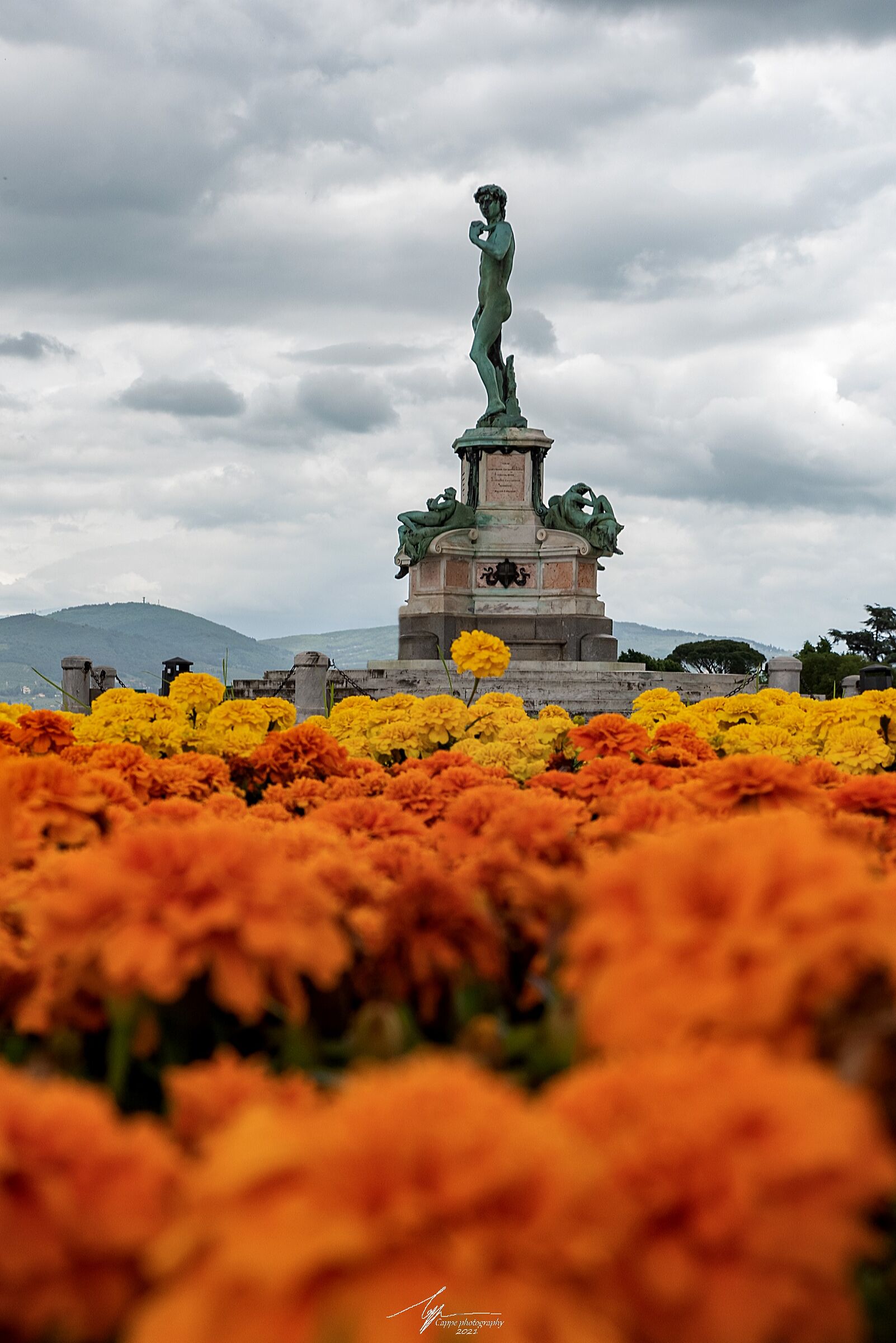 Il calco in bronzo di David, Piazzale Michelangelo, FI