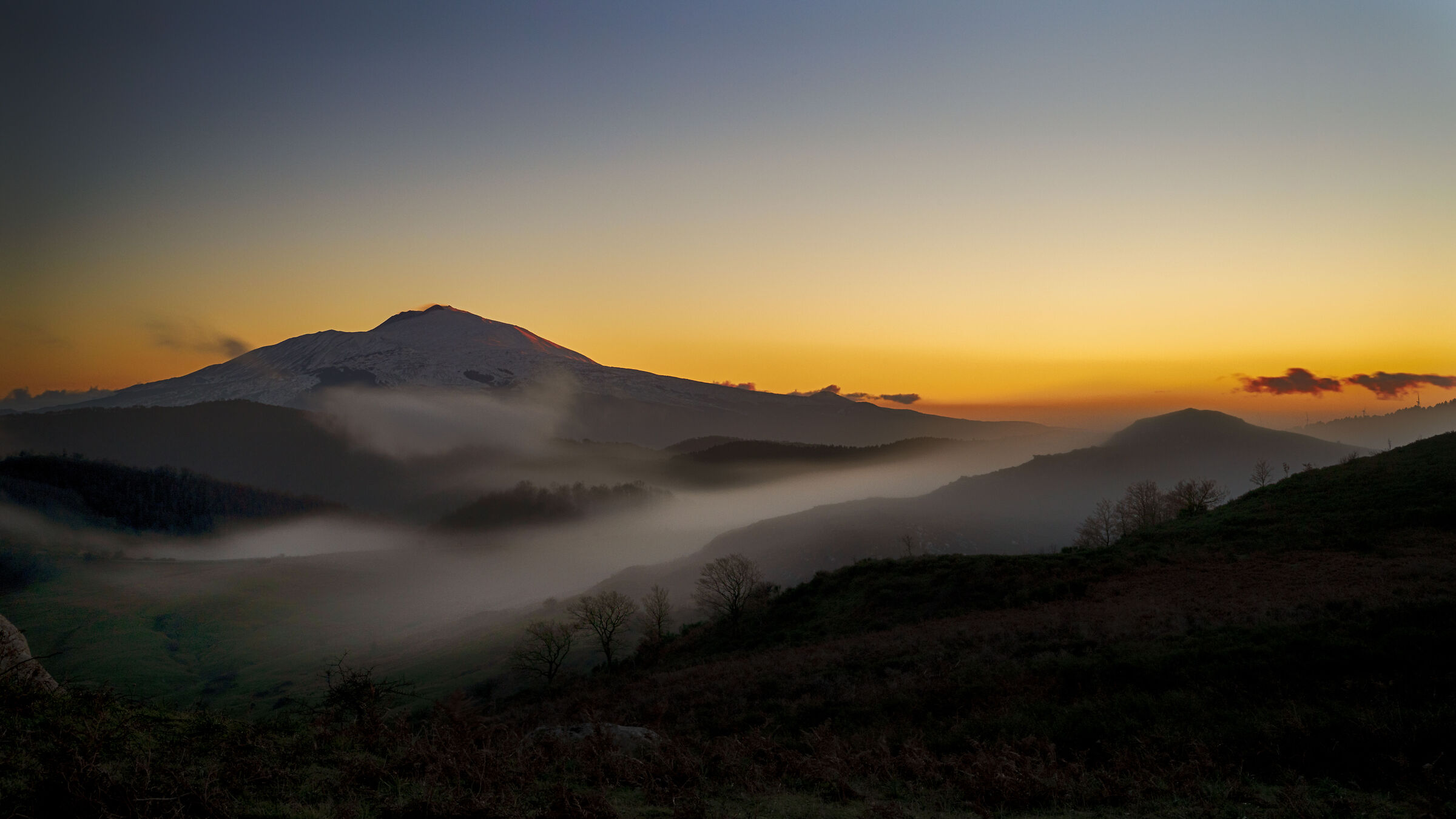 Etna vista dai Monti Nebrodi