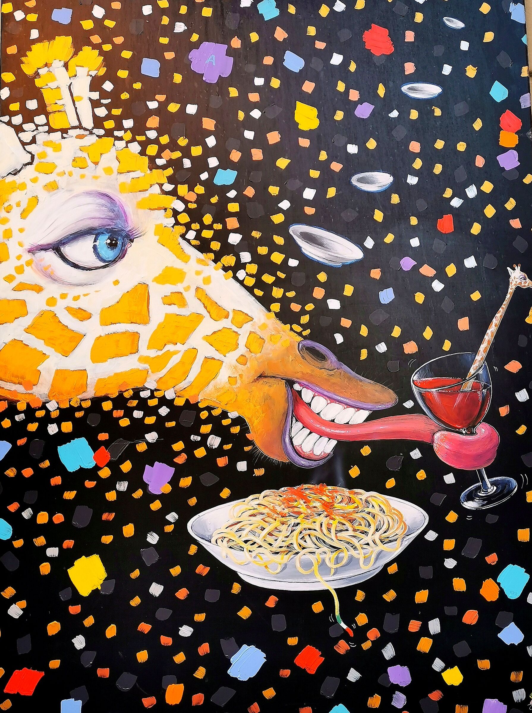 Simpatico murale per trattoria