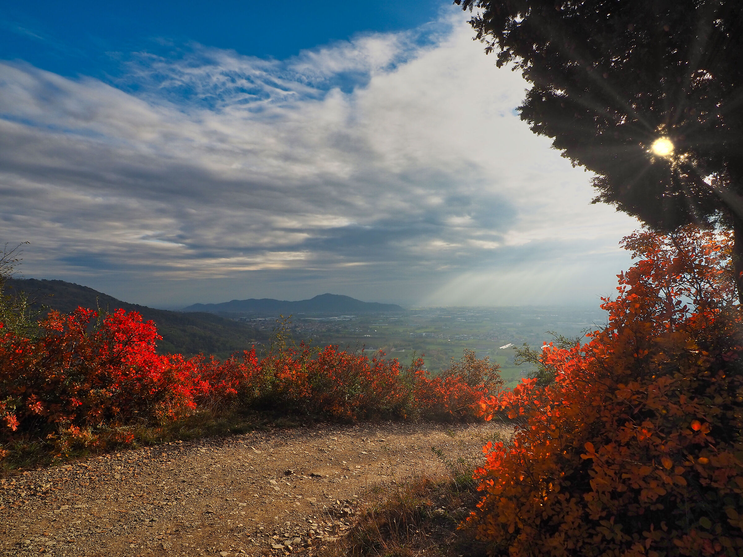 sentieri in autunno della Franciacorta