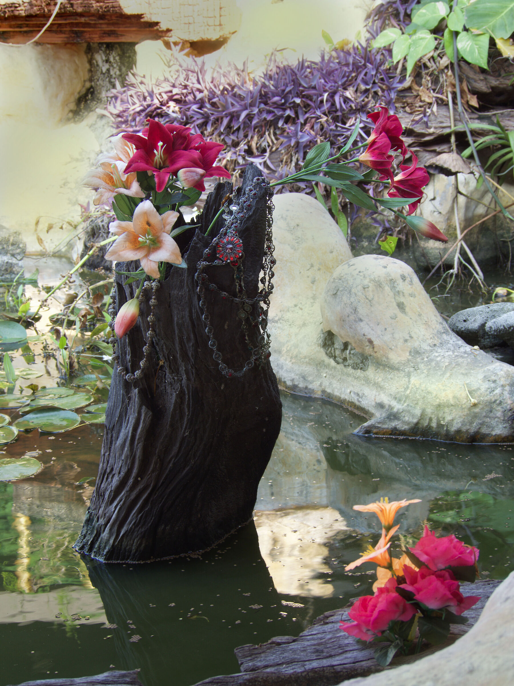 Flowers in the temple