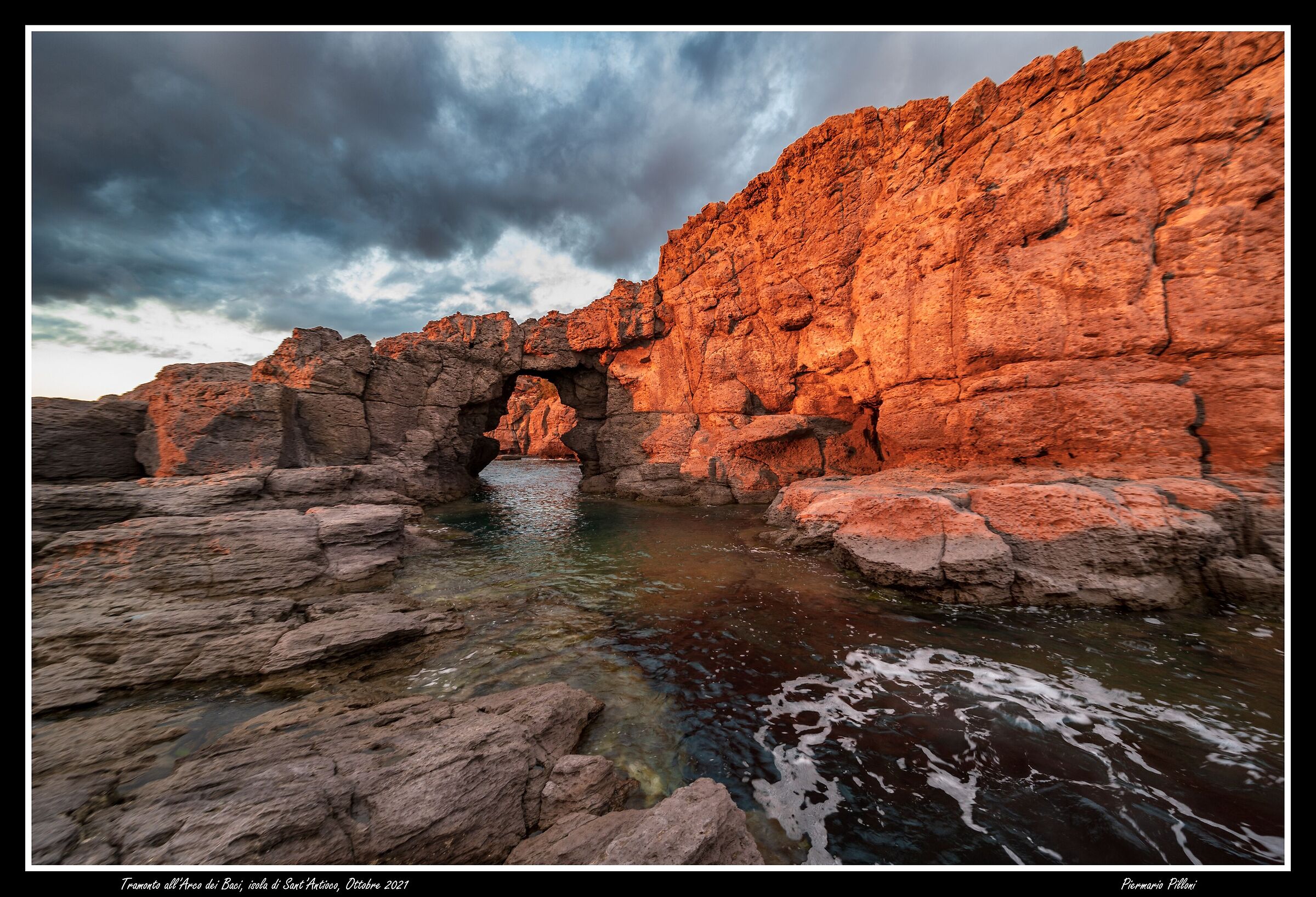 Sunset at the Arco dei Baci
