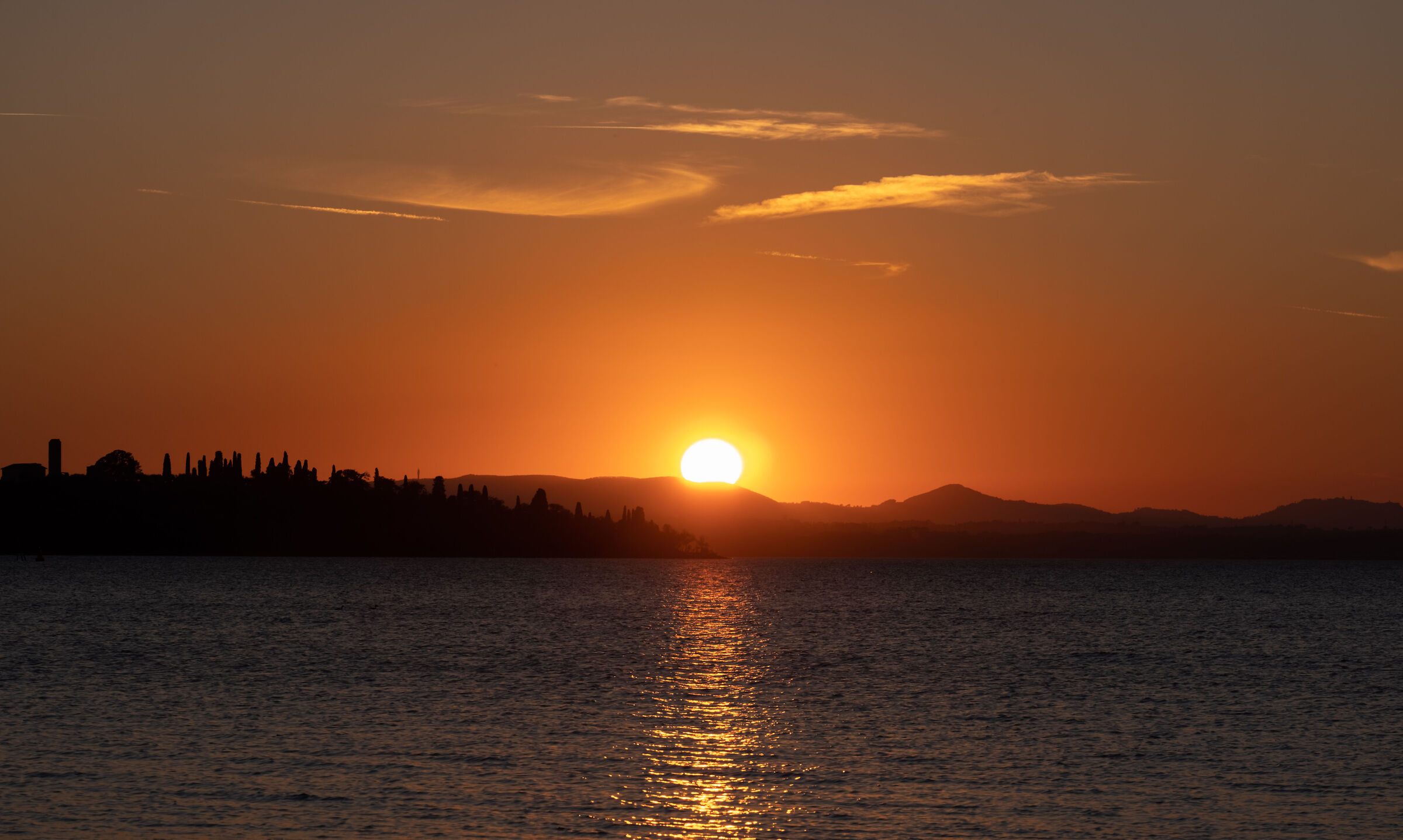 Sunset on the Trasimeno