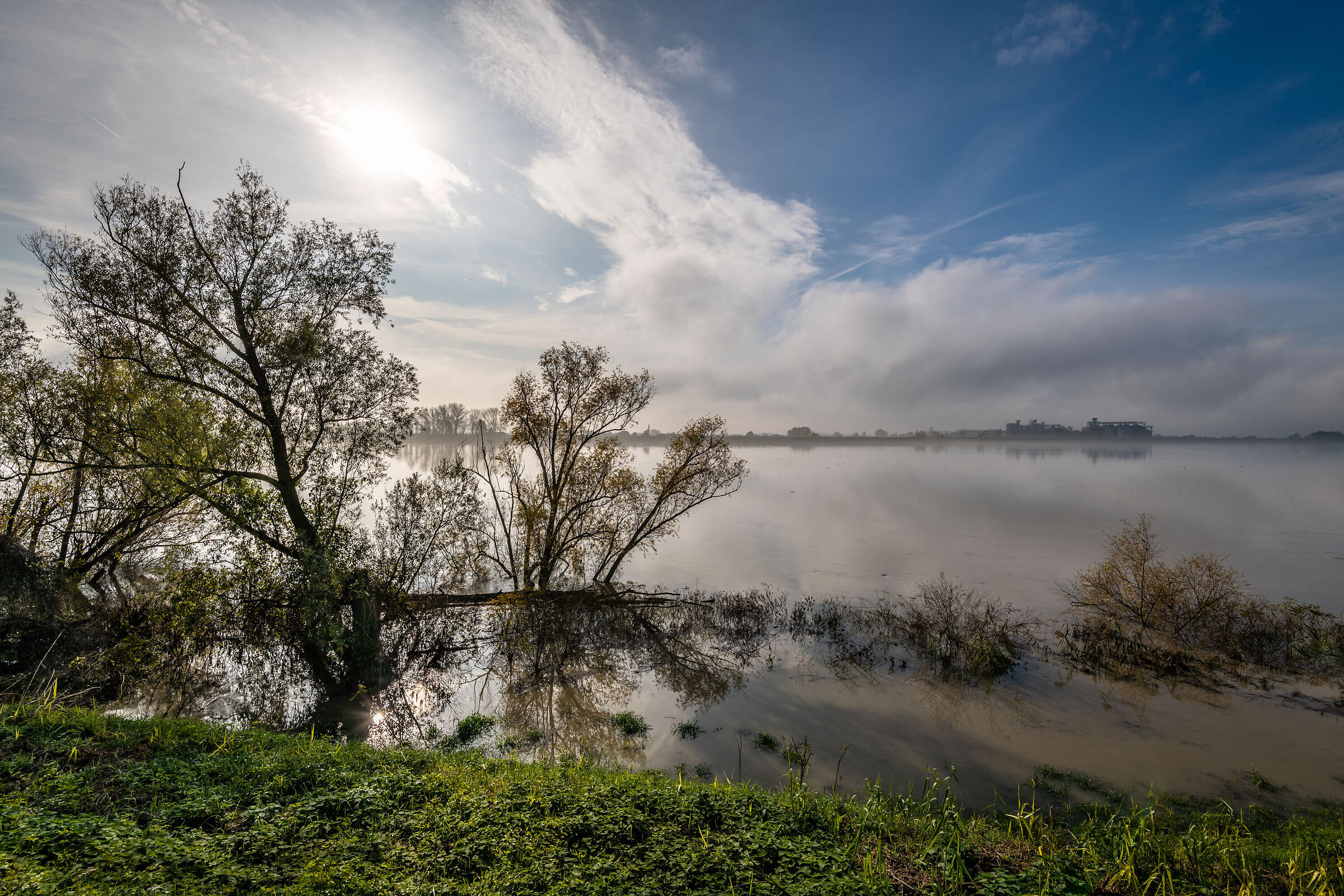Una mattina di novembre lungo il Po