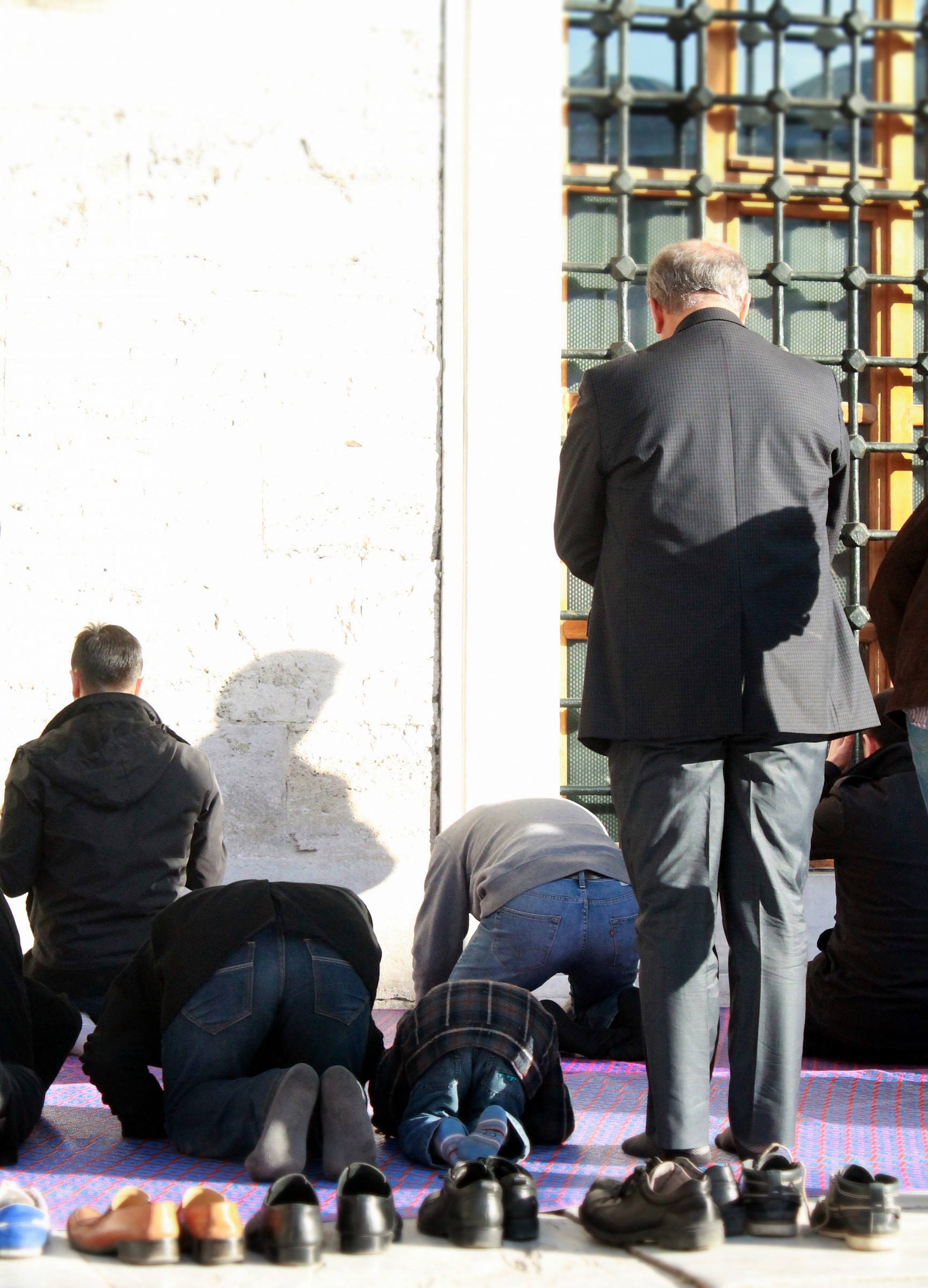 In prayer toward Mecca