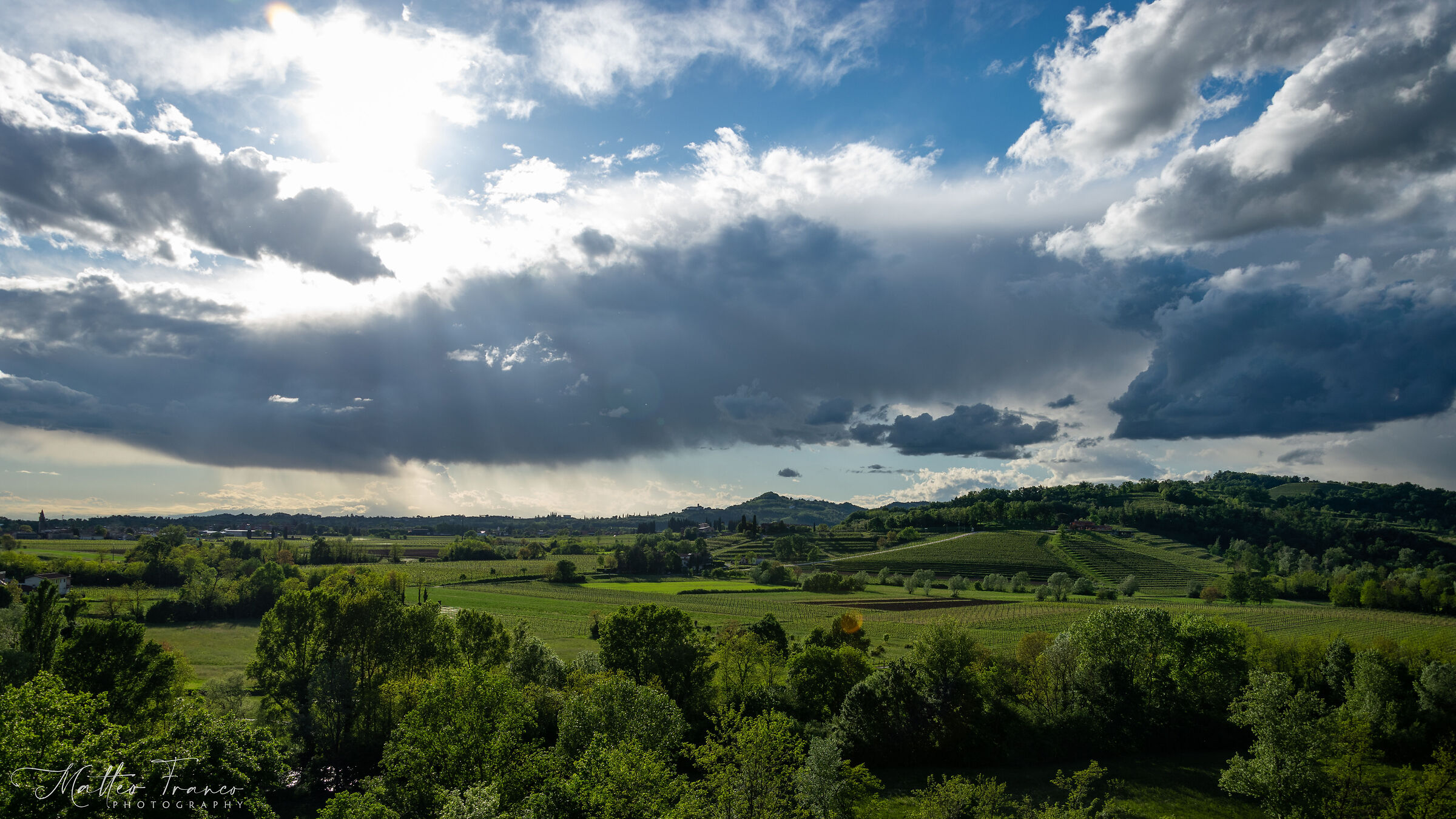 The green in the clouds