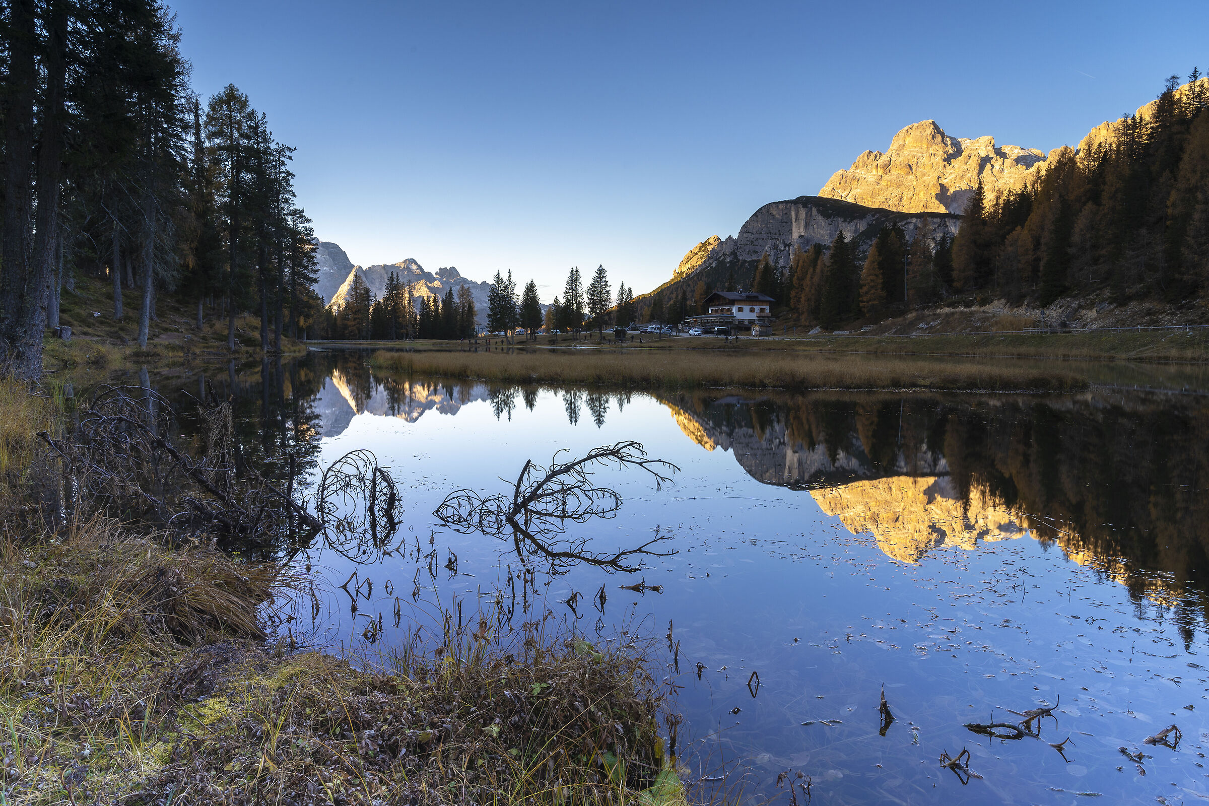Lake Antorno in autumn