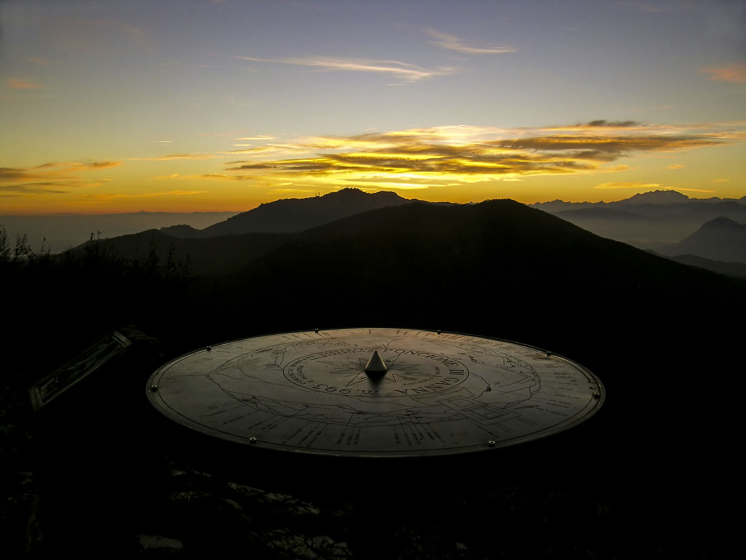 Compass at Sunset