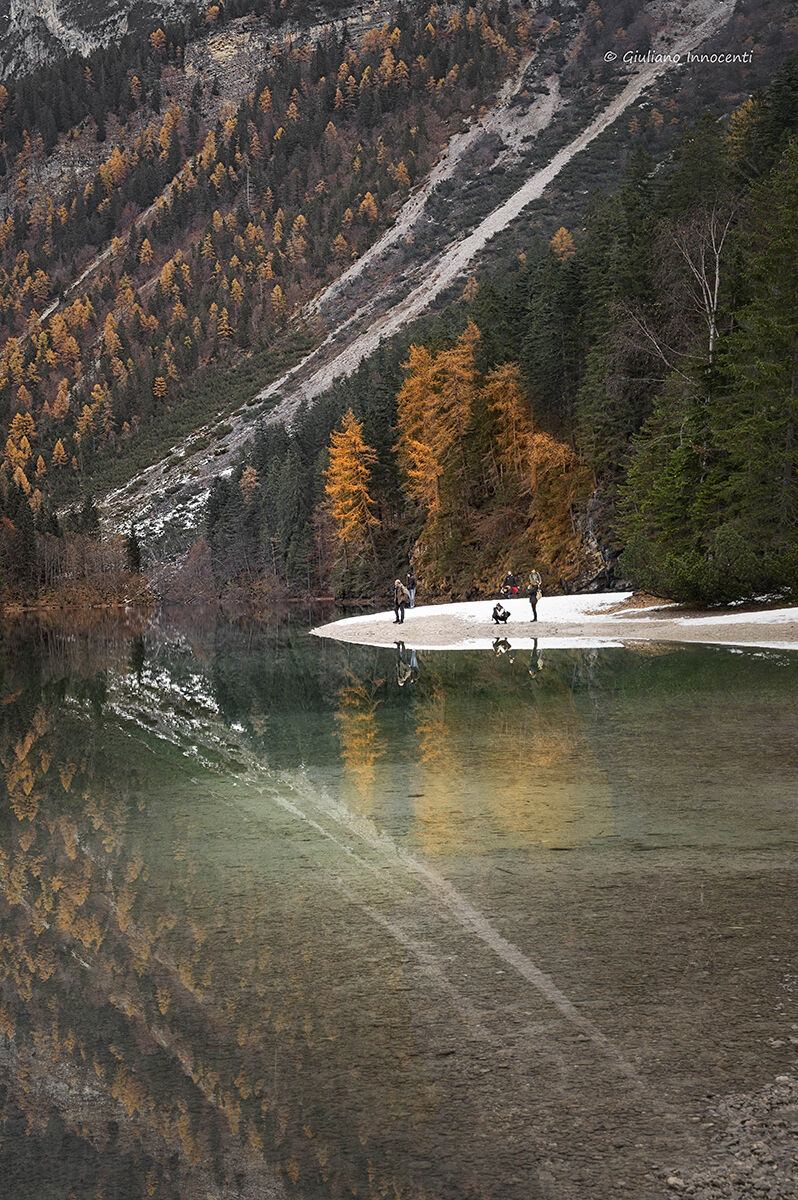 the first splash of snow in Tovel