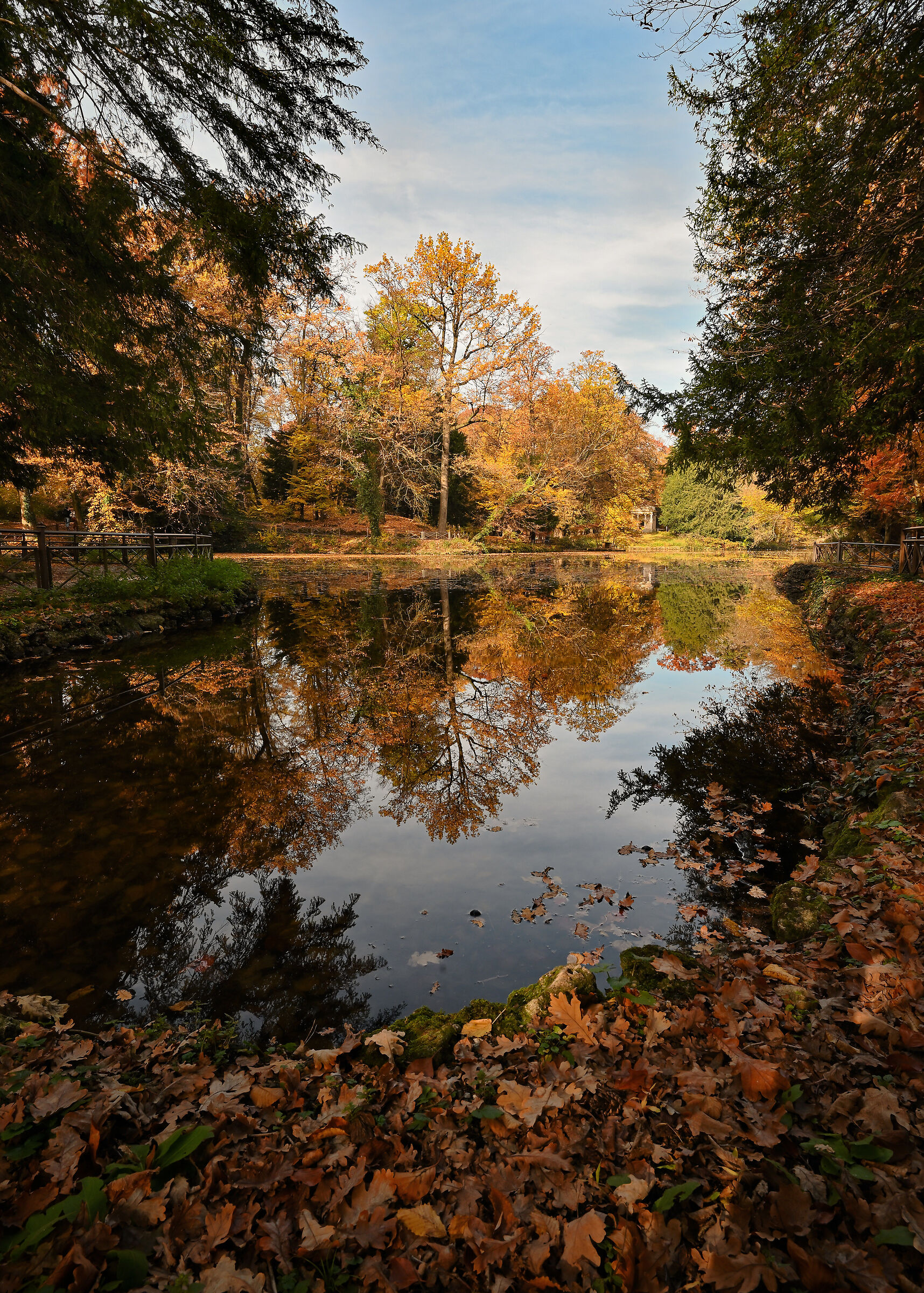 Pond of the Royal Gardens of Monza