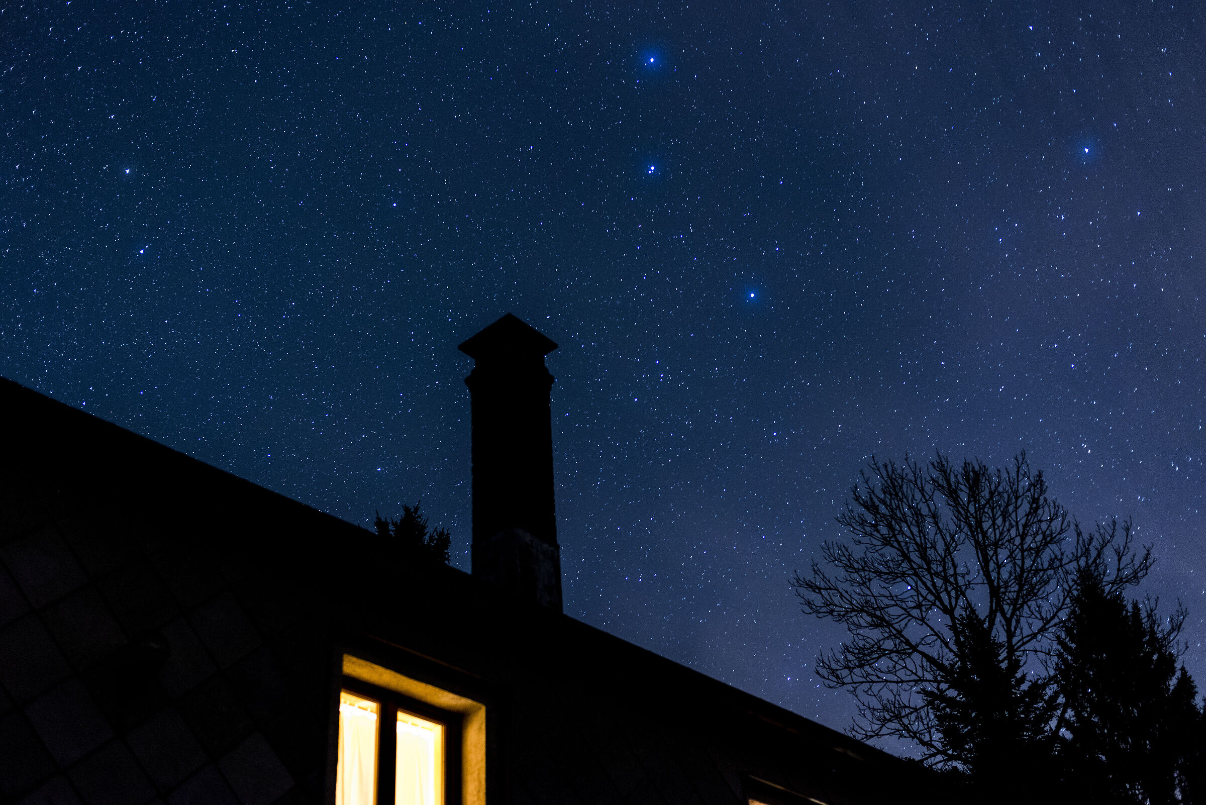 Starry night in La Bresse