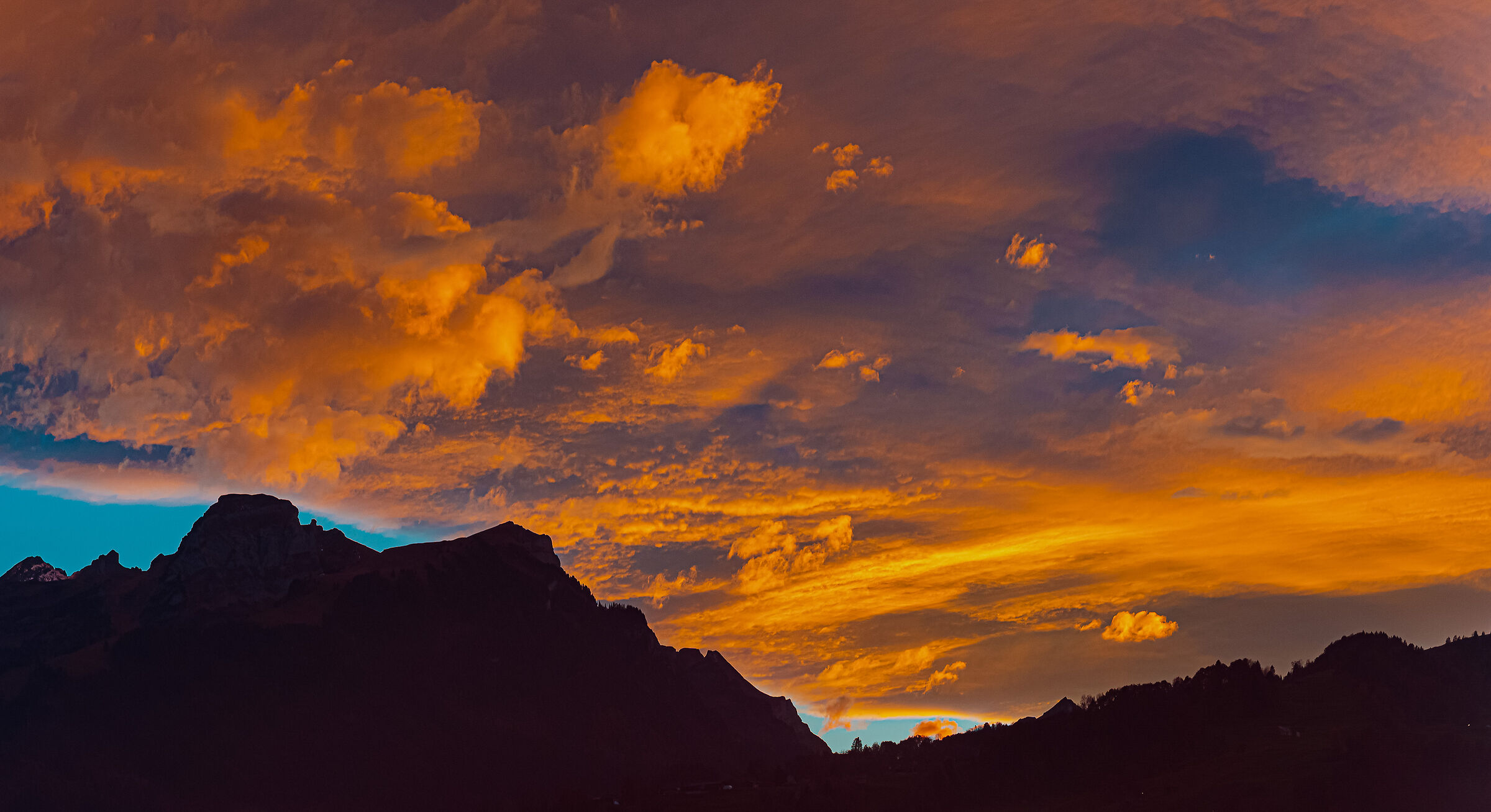 The majesty of the sunset