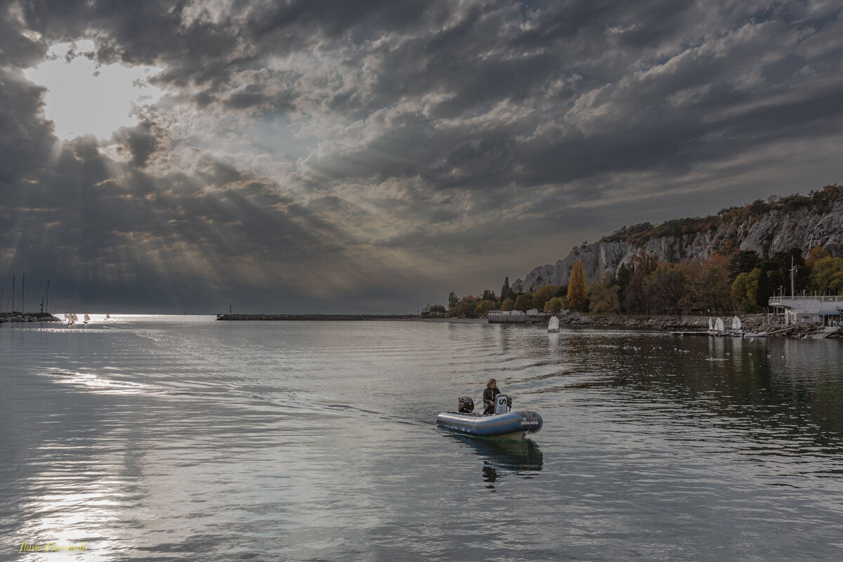 rientro al porticciolo   di Sistiana