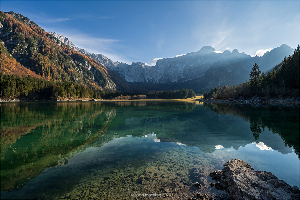 Autumn on the fusine lakes