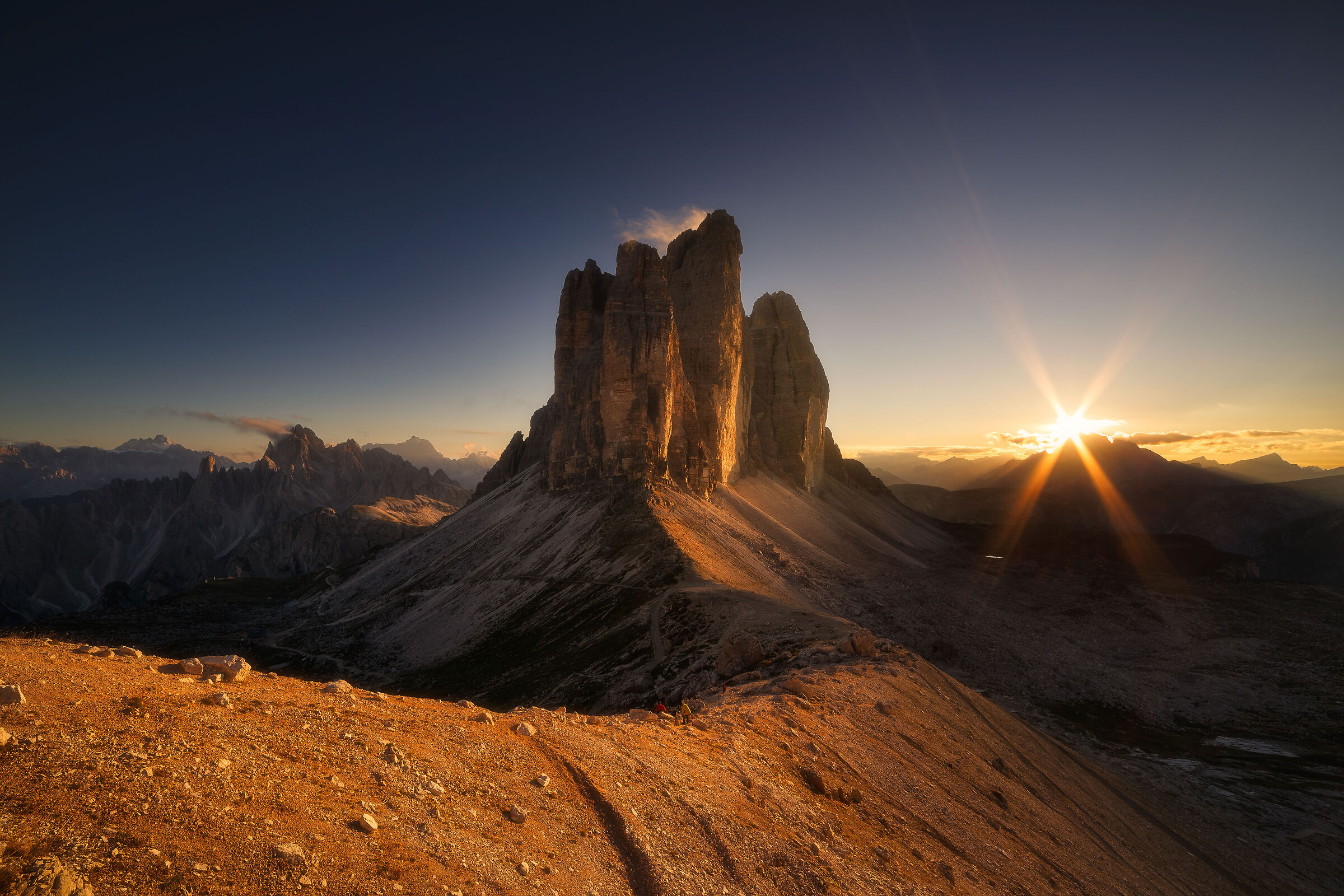 Tramonto sulle Tre Cime