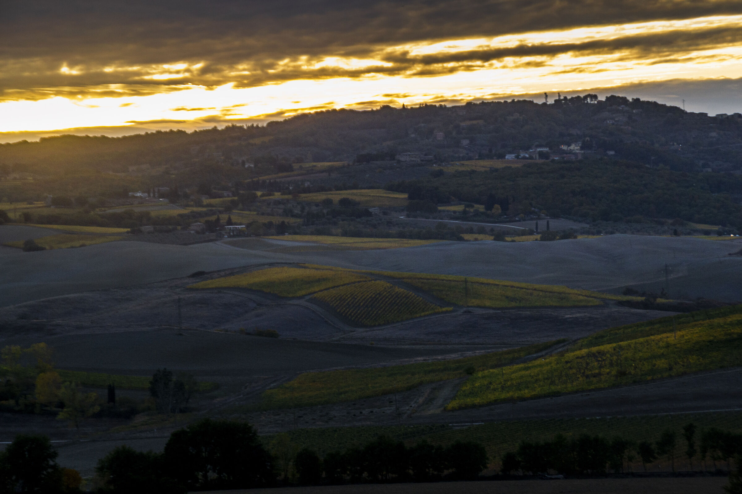 Sunset in Val d'Orcia