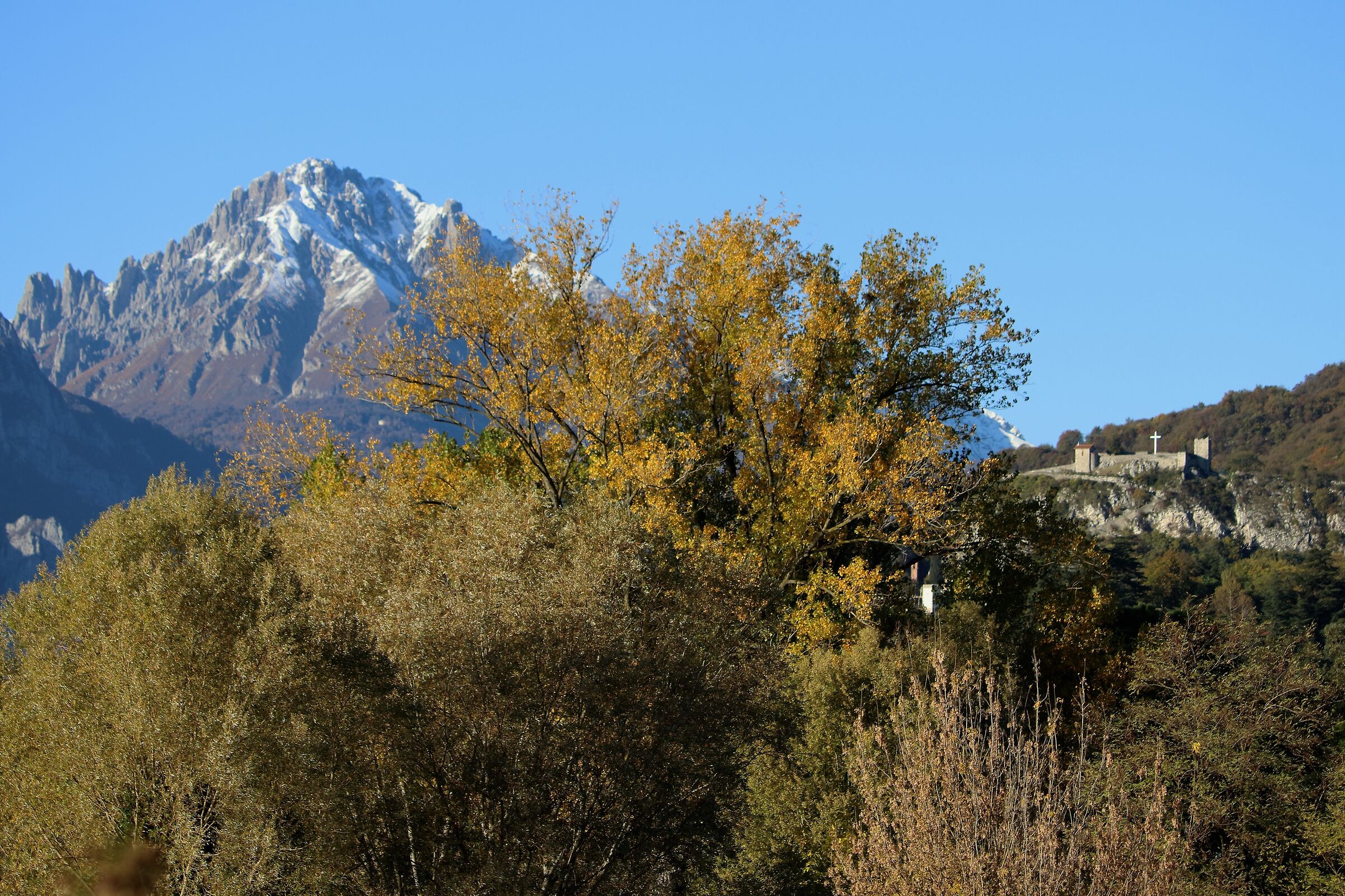 the Grigna on the right Rocca dell 'Innominato