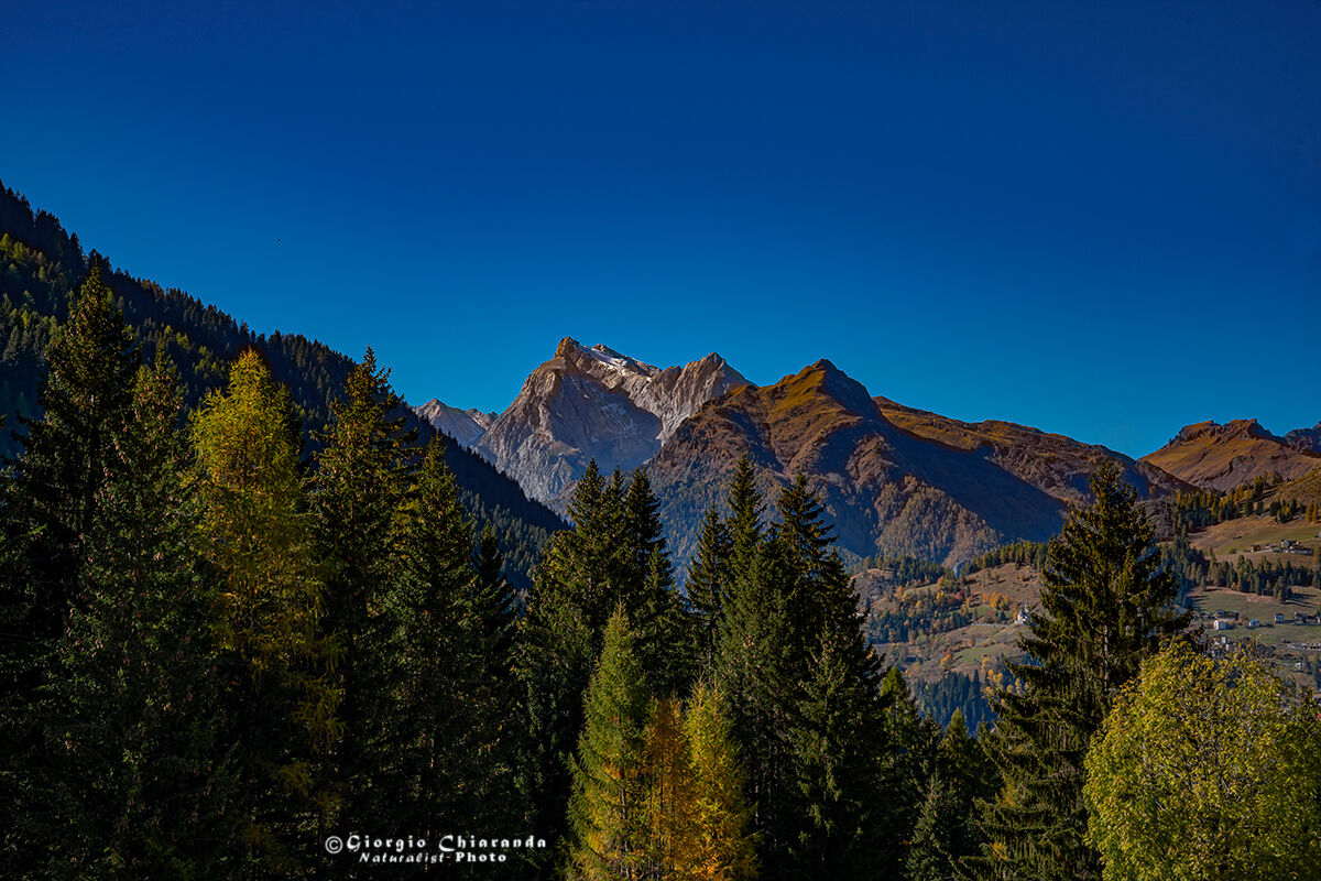The Marmolada seen from S. Lucia hill