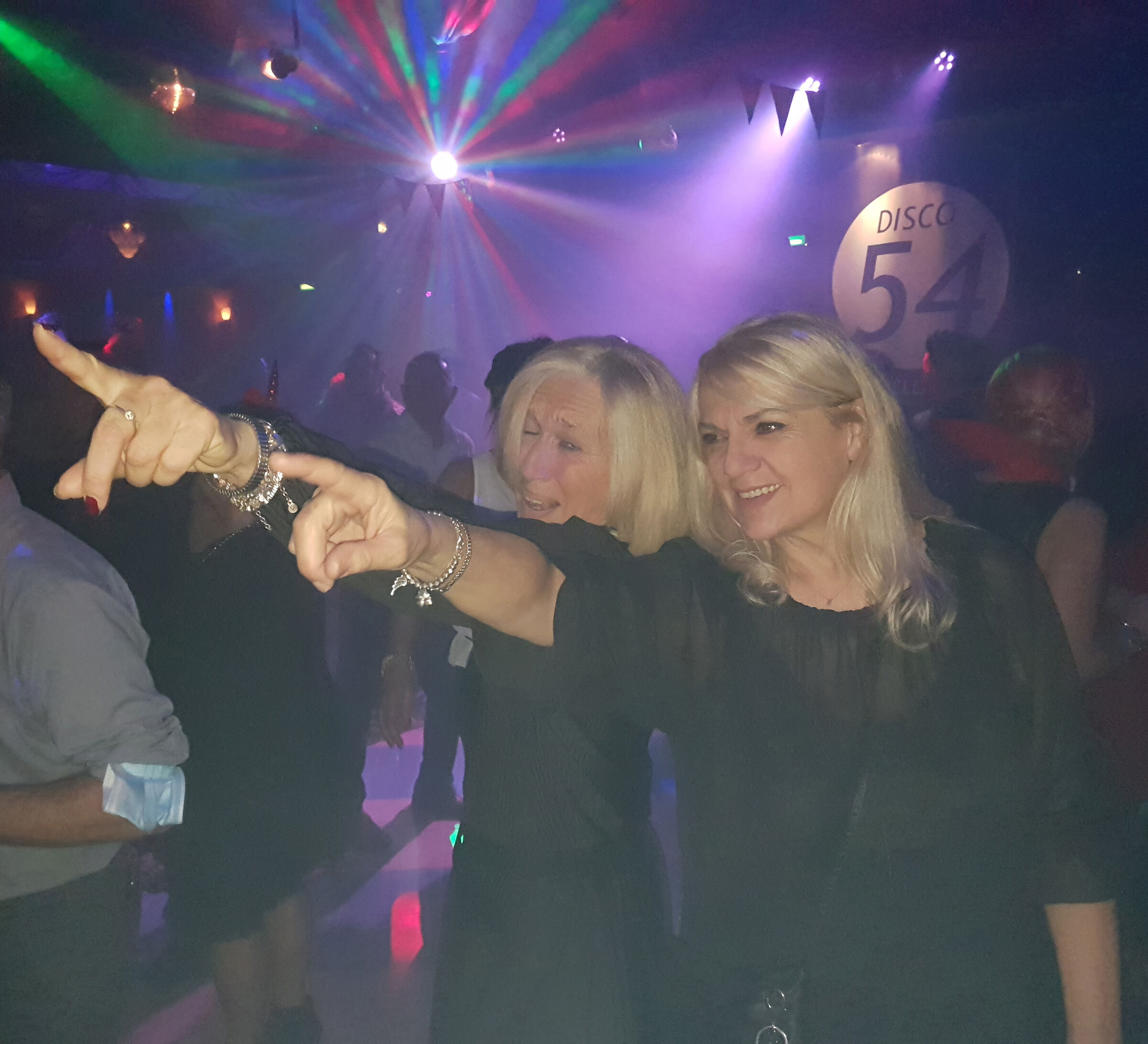 Friends in the disco