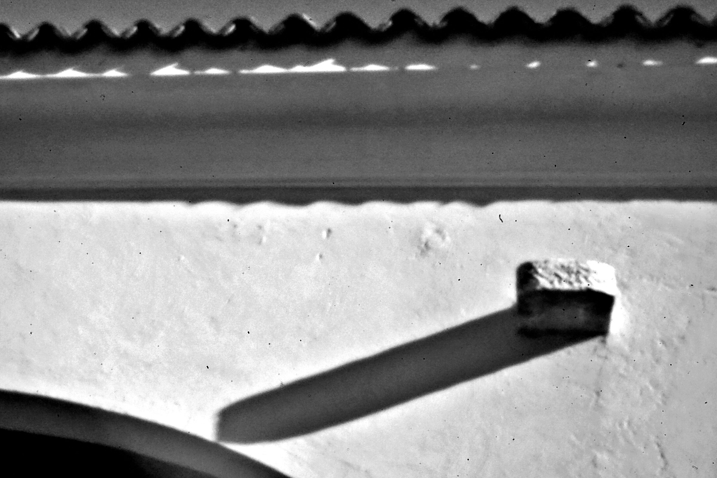 Pin hole experience - Cornice of ancient house