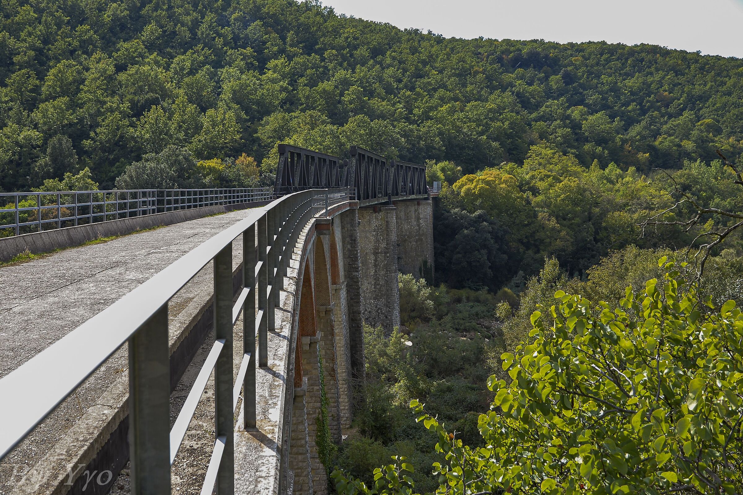 Old railway bridge over the Mignone