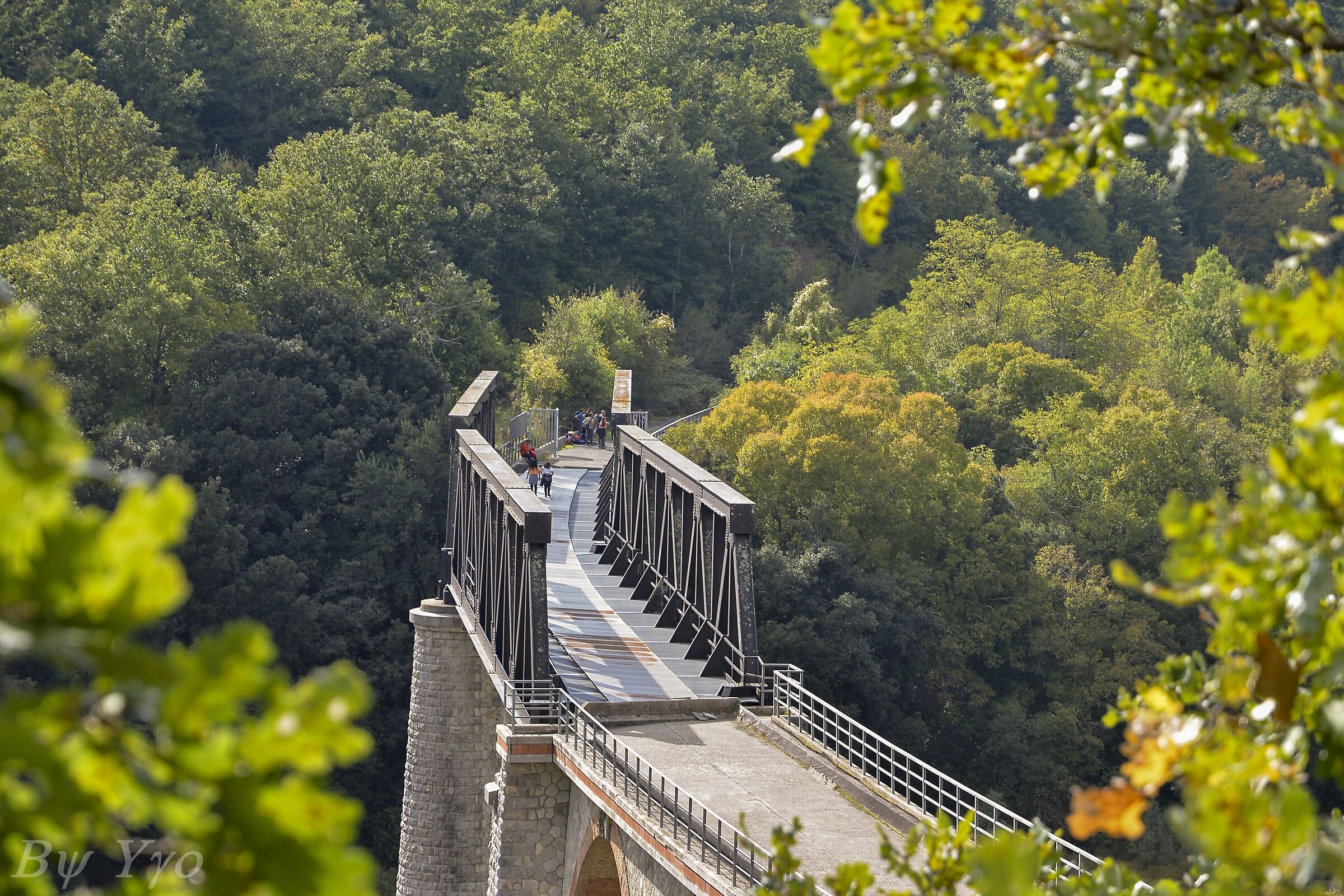 Old railway bridge over the Mignone near Luni