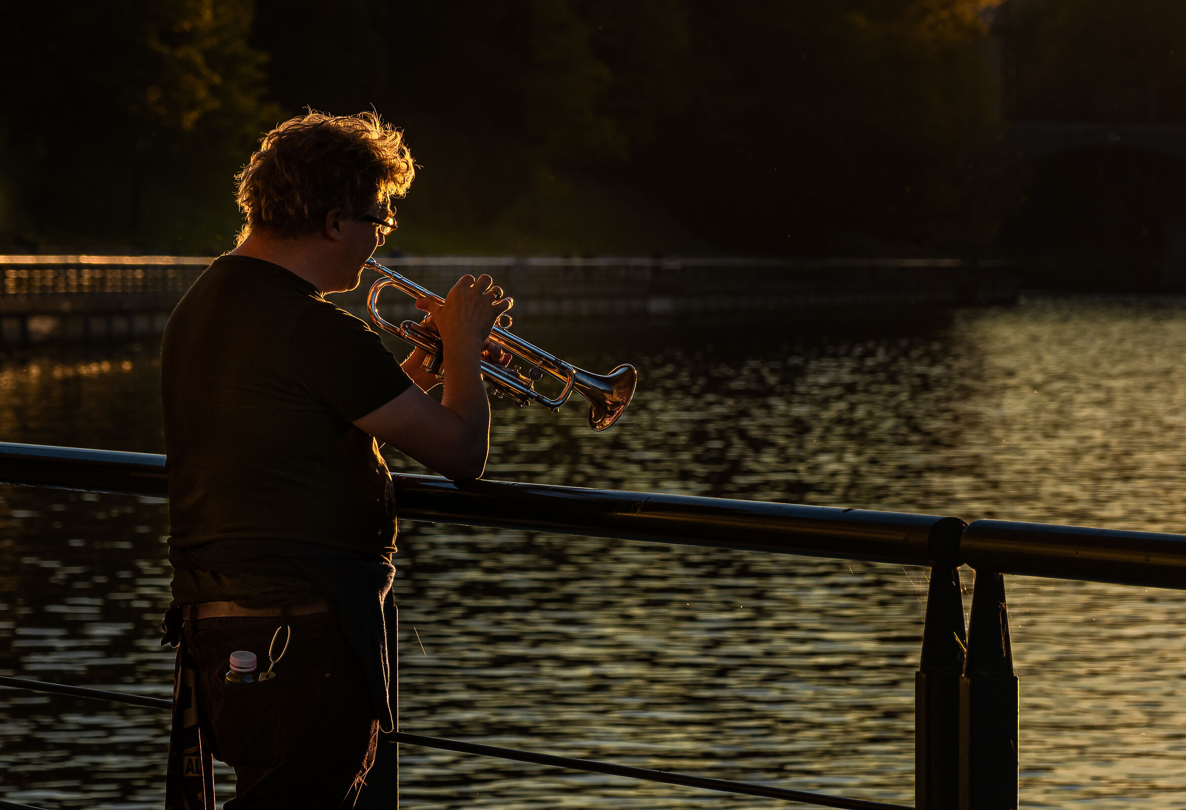 Smooth Jazz at Sunset on the Po River.....