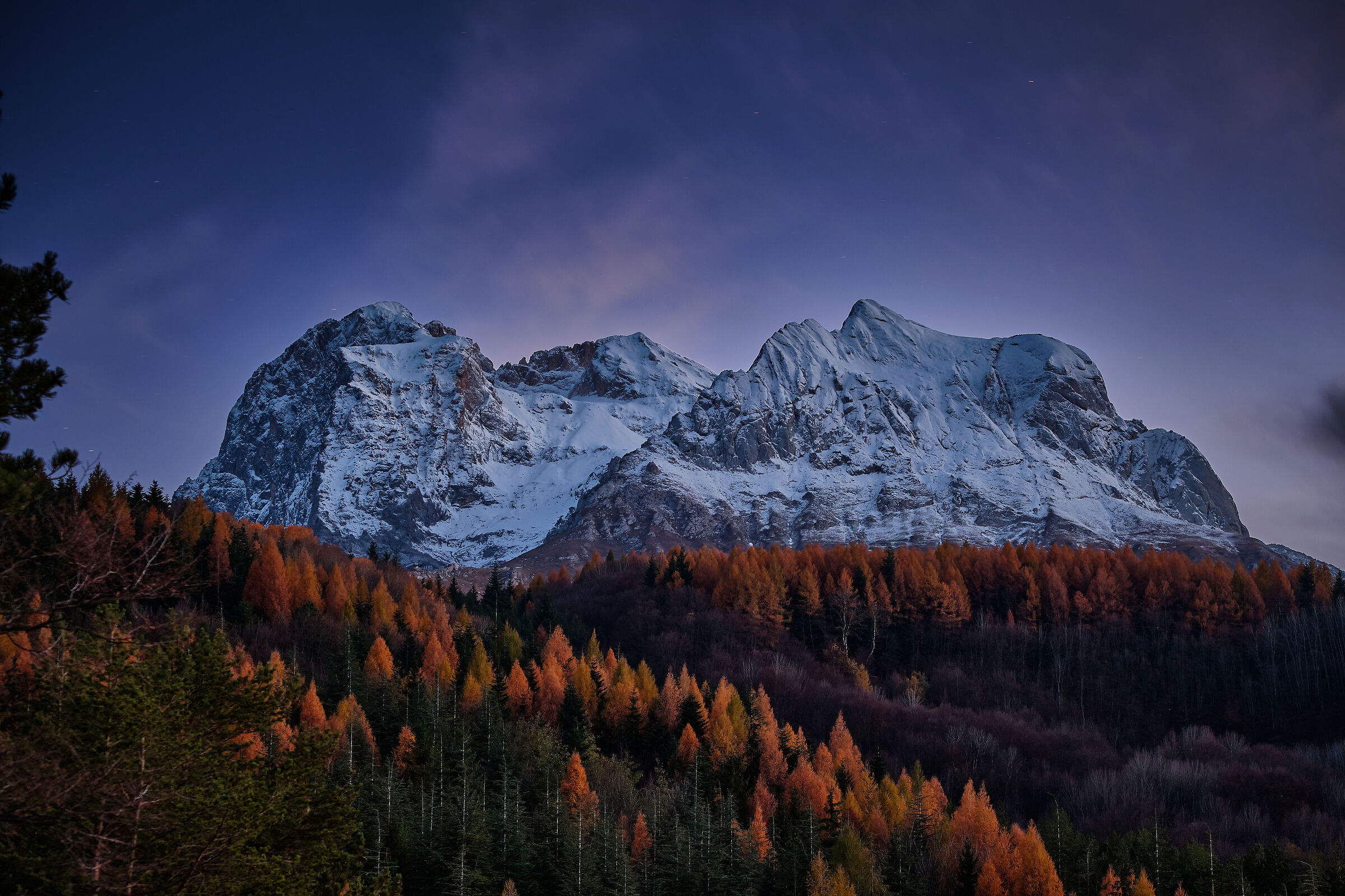 Gran Sasso - Corno Piccolo at sunset