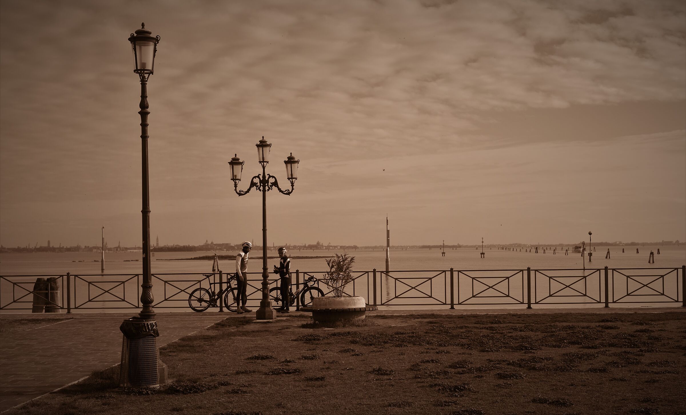 Fusina Laguna Venice in autumn
