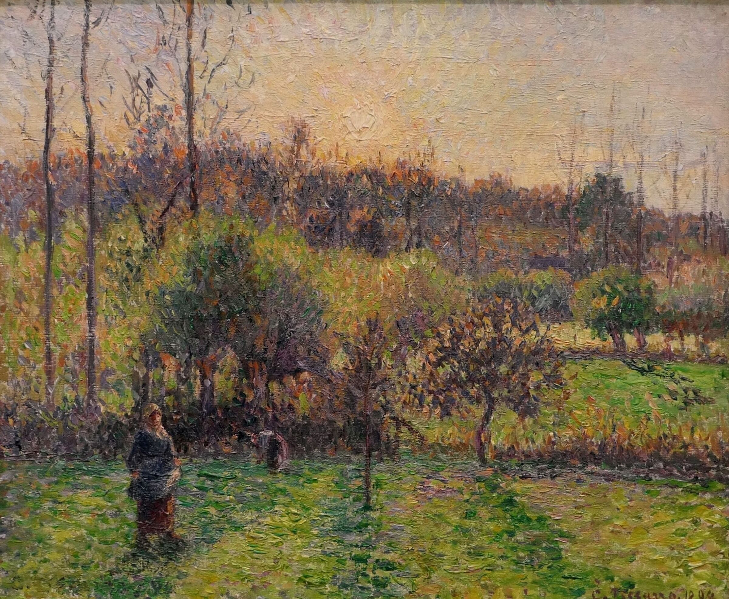 Pissarro "Sol Levante a Eragny"