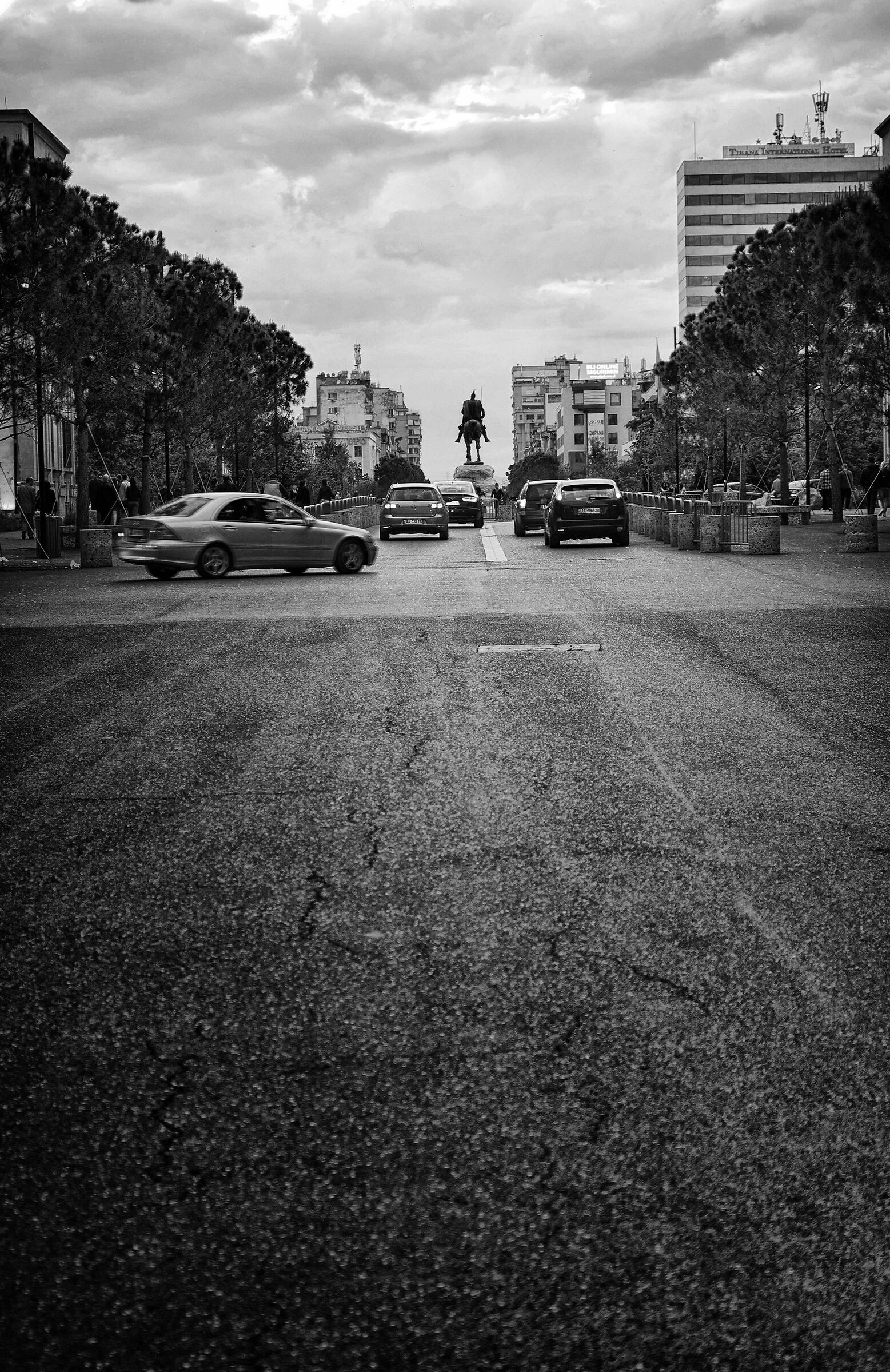 On the streets of Tirana