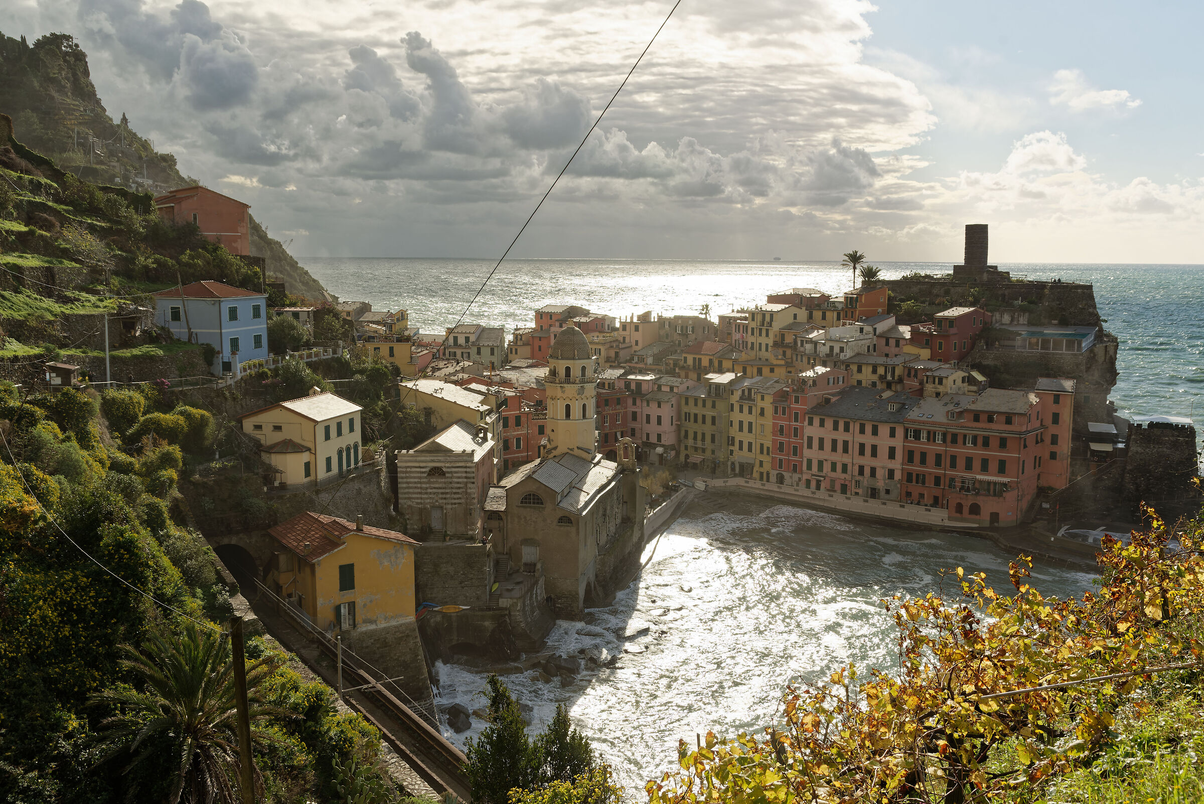 Vernazza and the changing weather