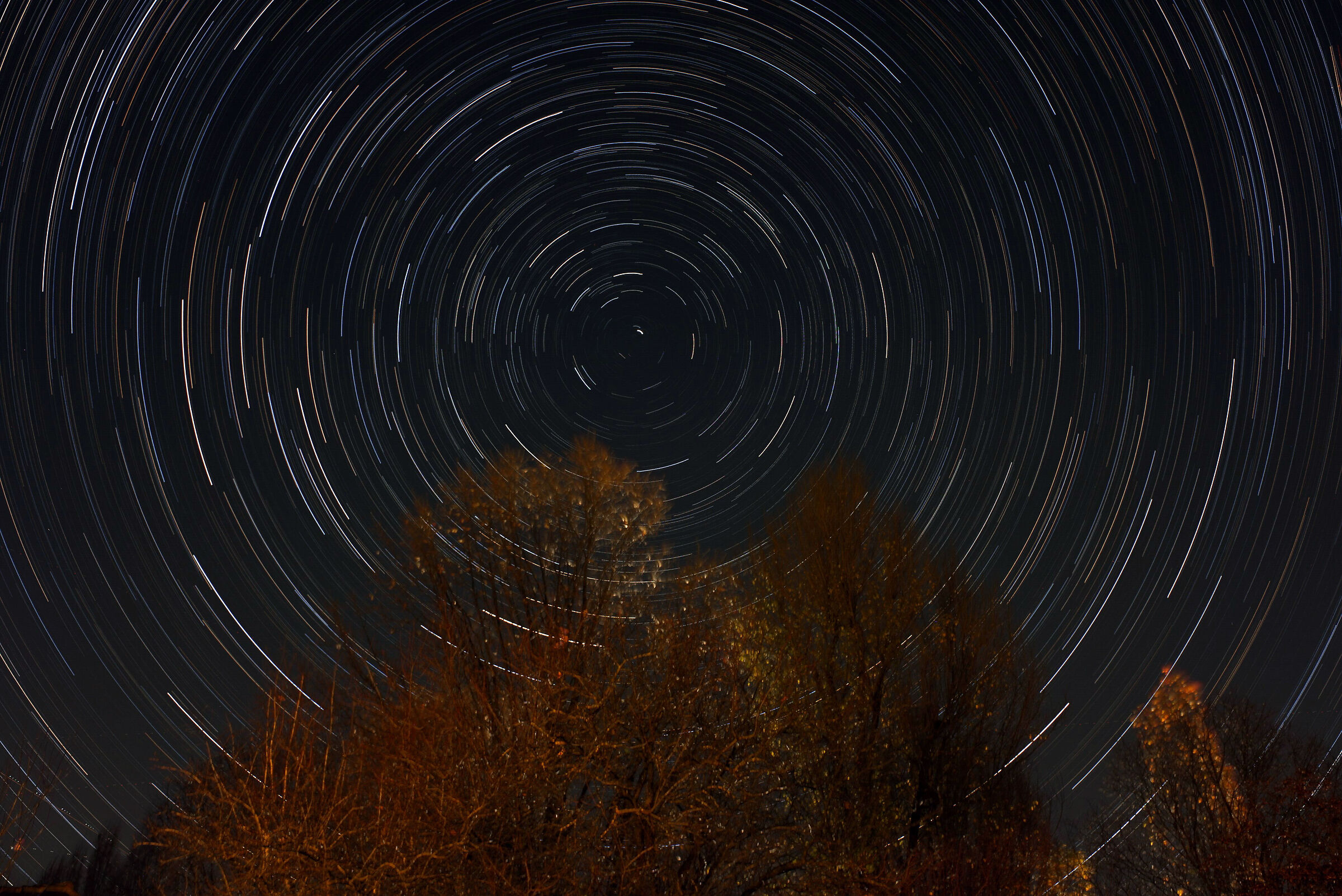 Startrail in your backyard