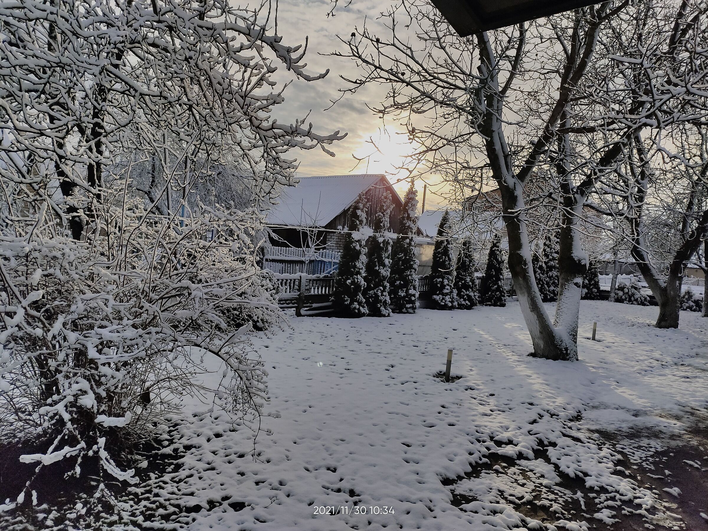 Autumn snowy