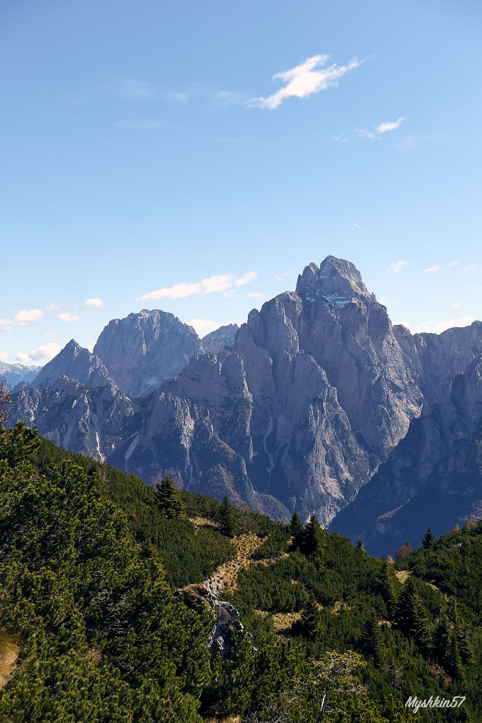 Il versante Ovest del Montasio