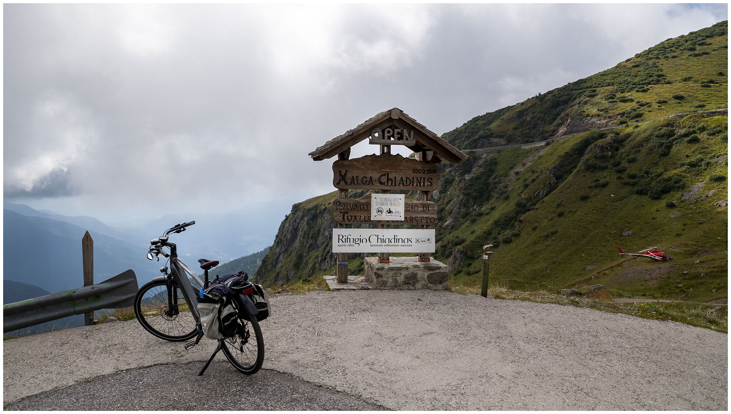 Arrival Malga - Overview of the Peaks