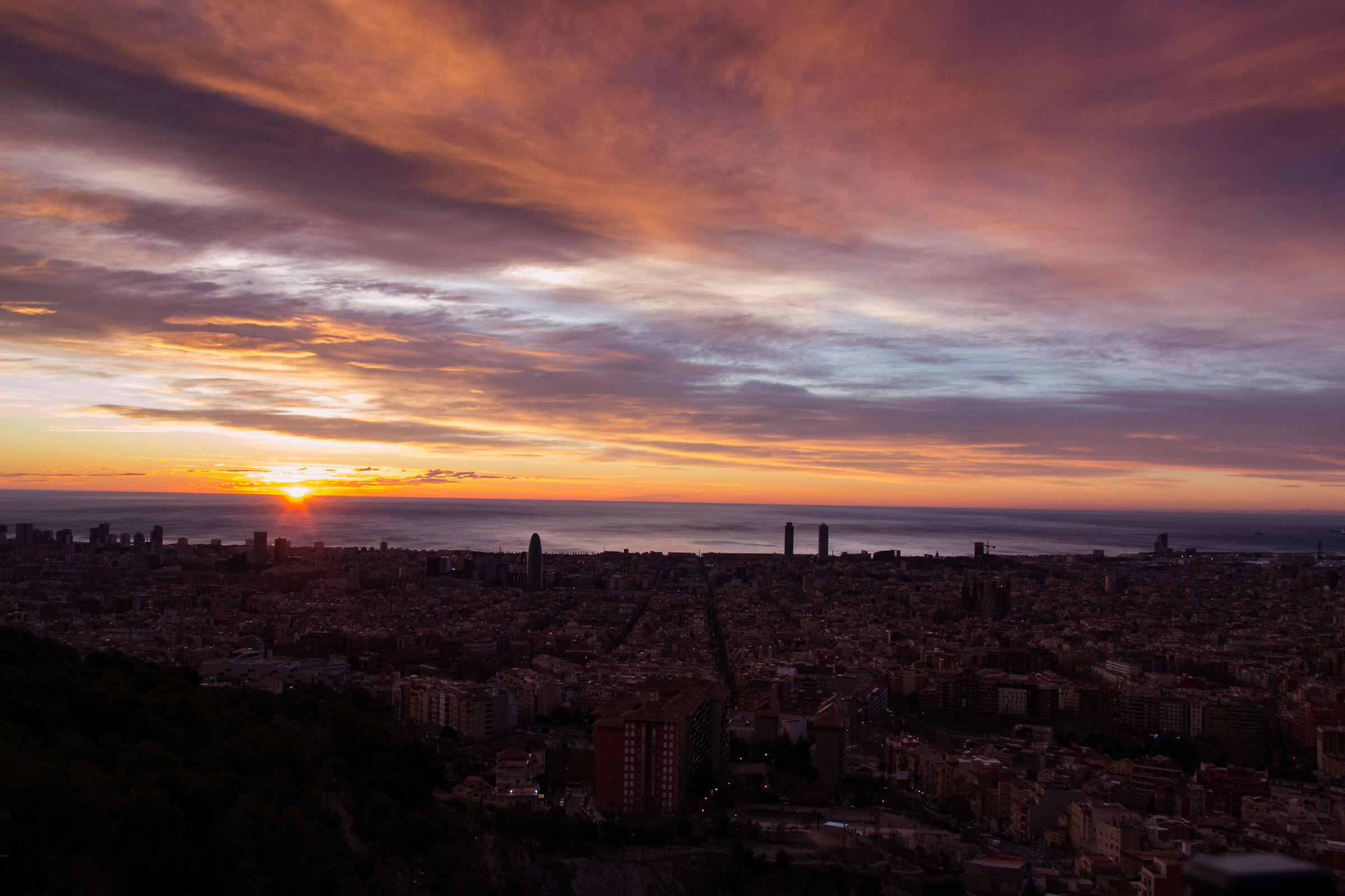 Barcelona-Baterías antiaéreas del Carmelo