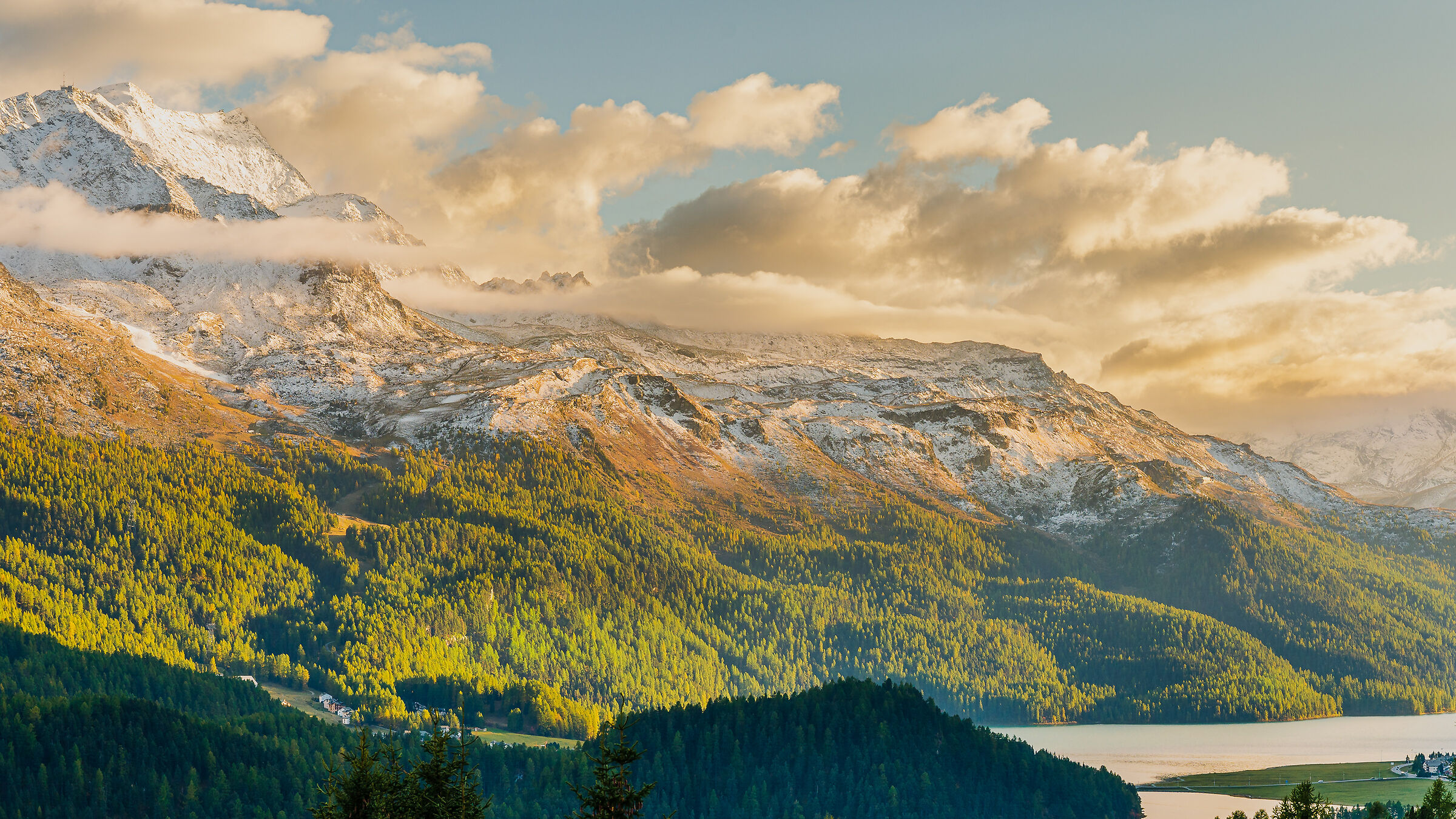 La terrazza sull'alta Engadina