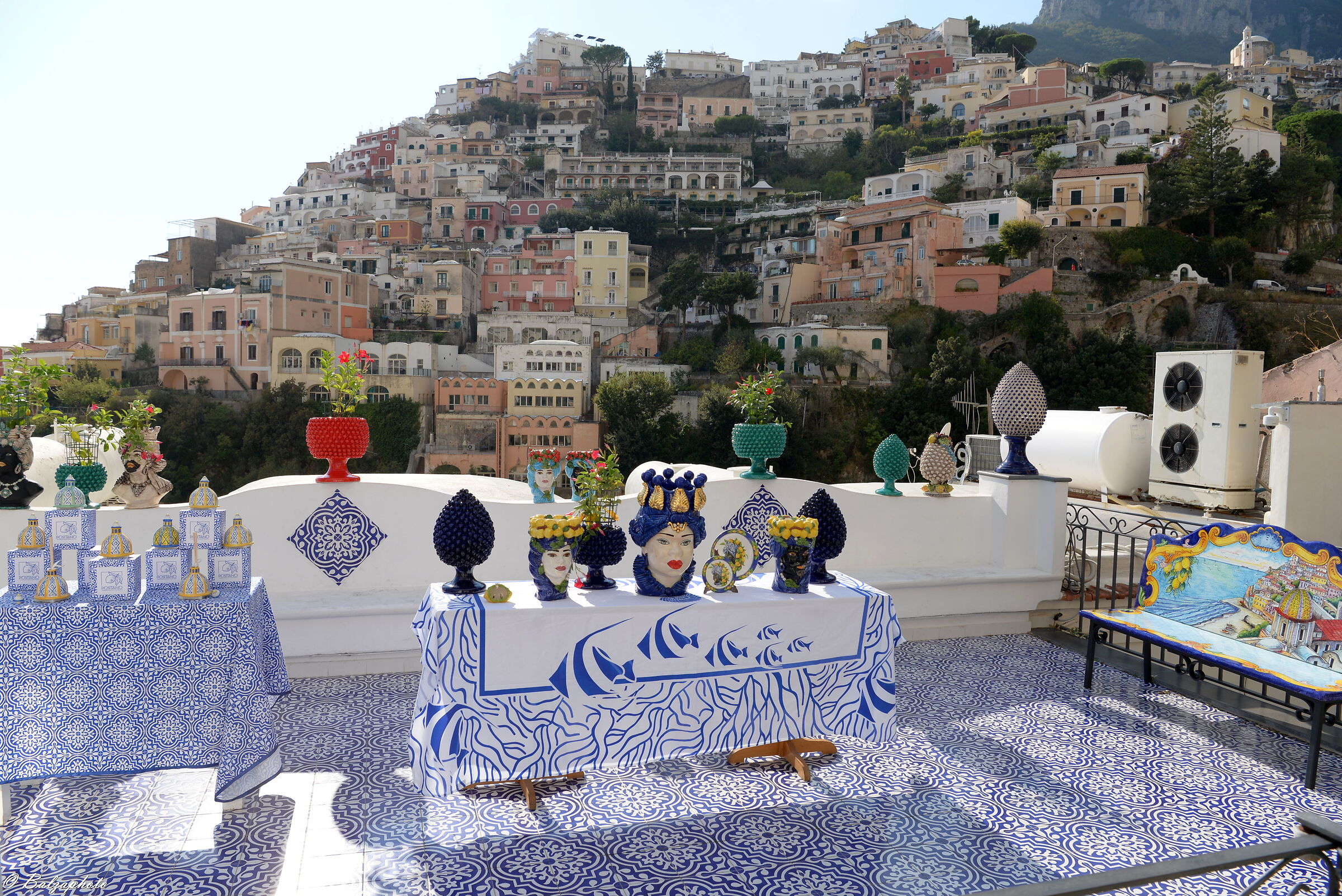Positano and local handicrafts