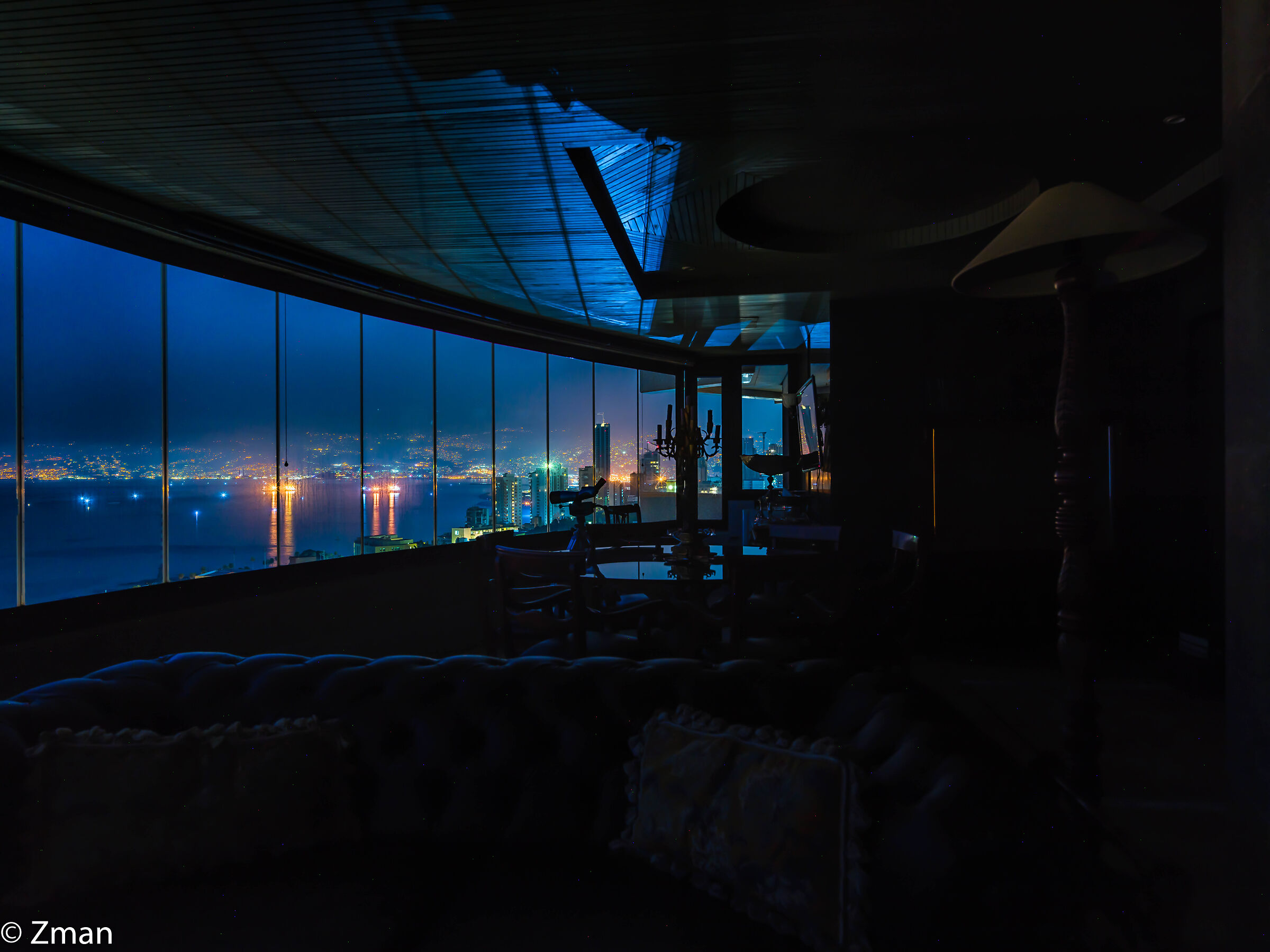 Beirut Lights From The Balcony