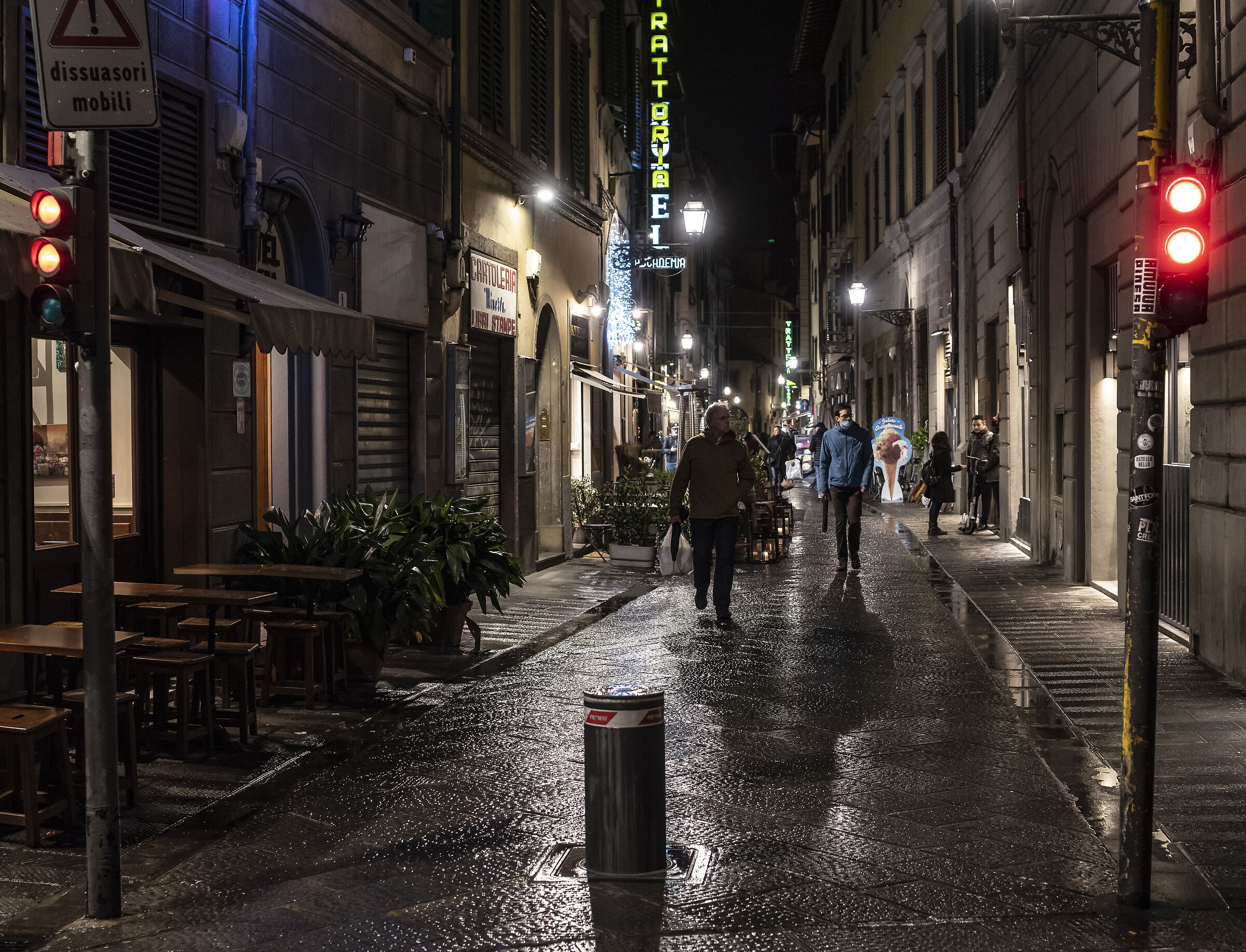 Via Faenza di tardo pomeriggio