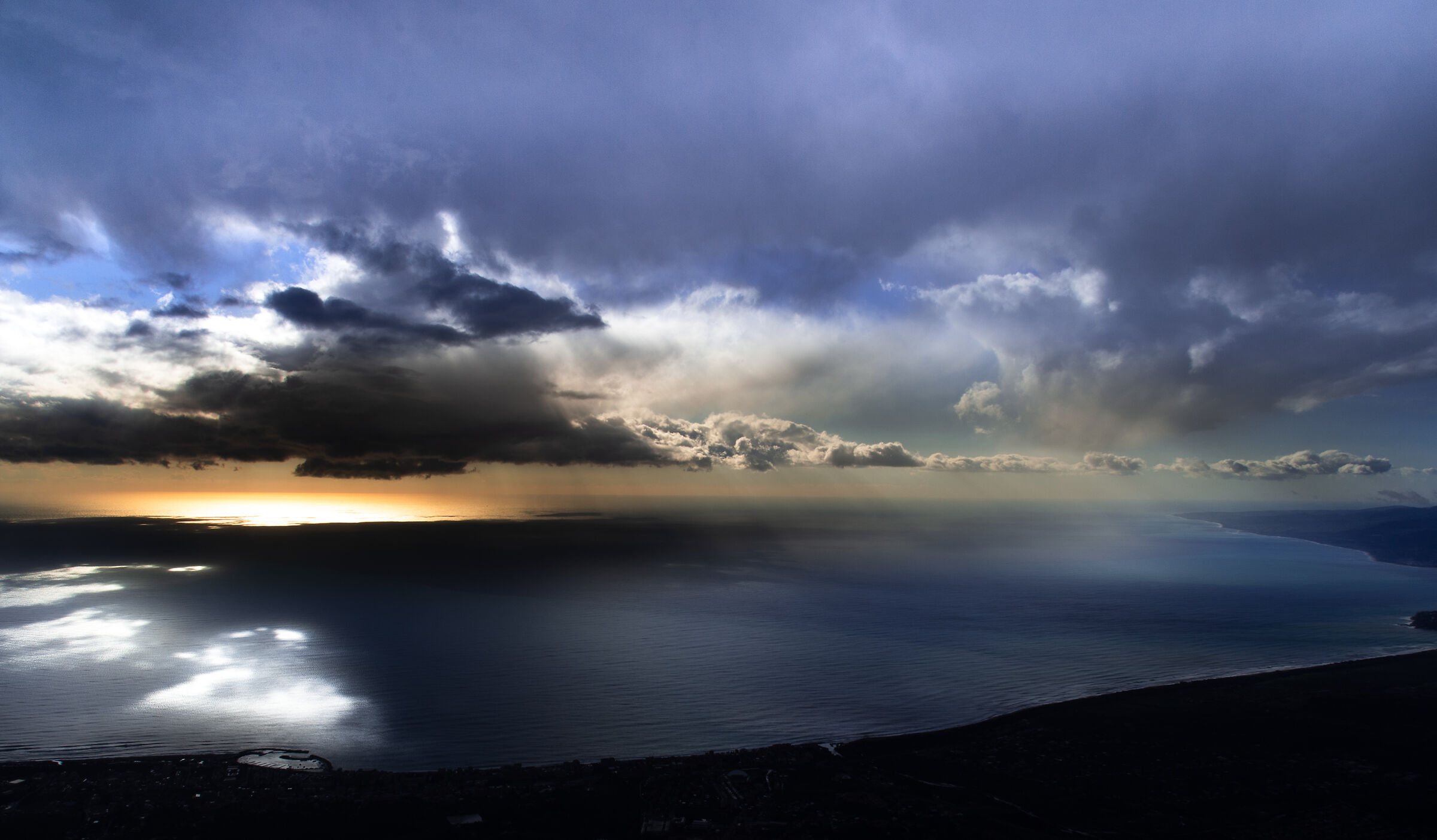 play of clouds and lights