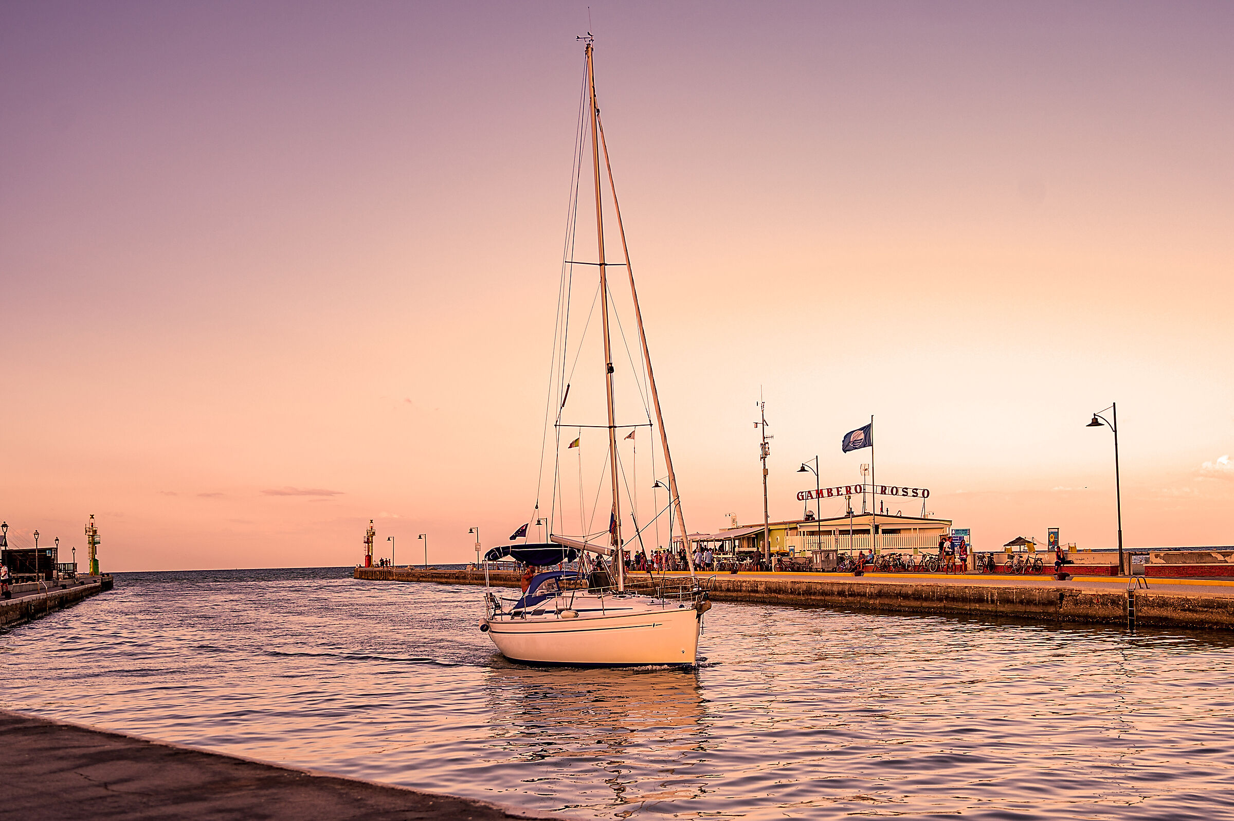 Porto canale cesenatico tramonti