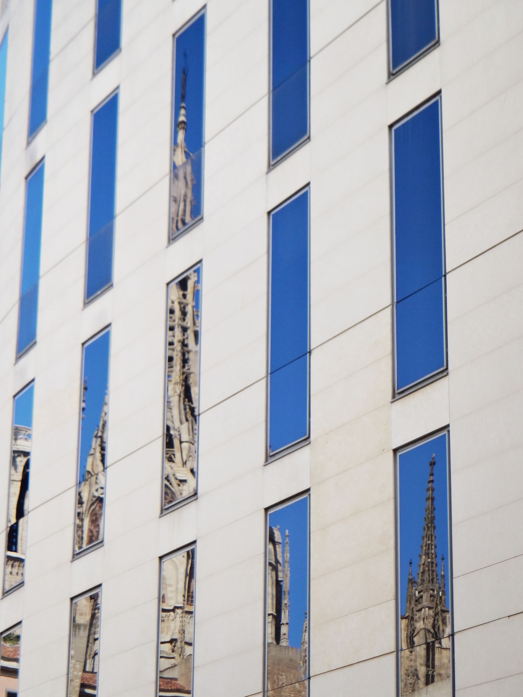 Reflection of Barcelona Cathedral