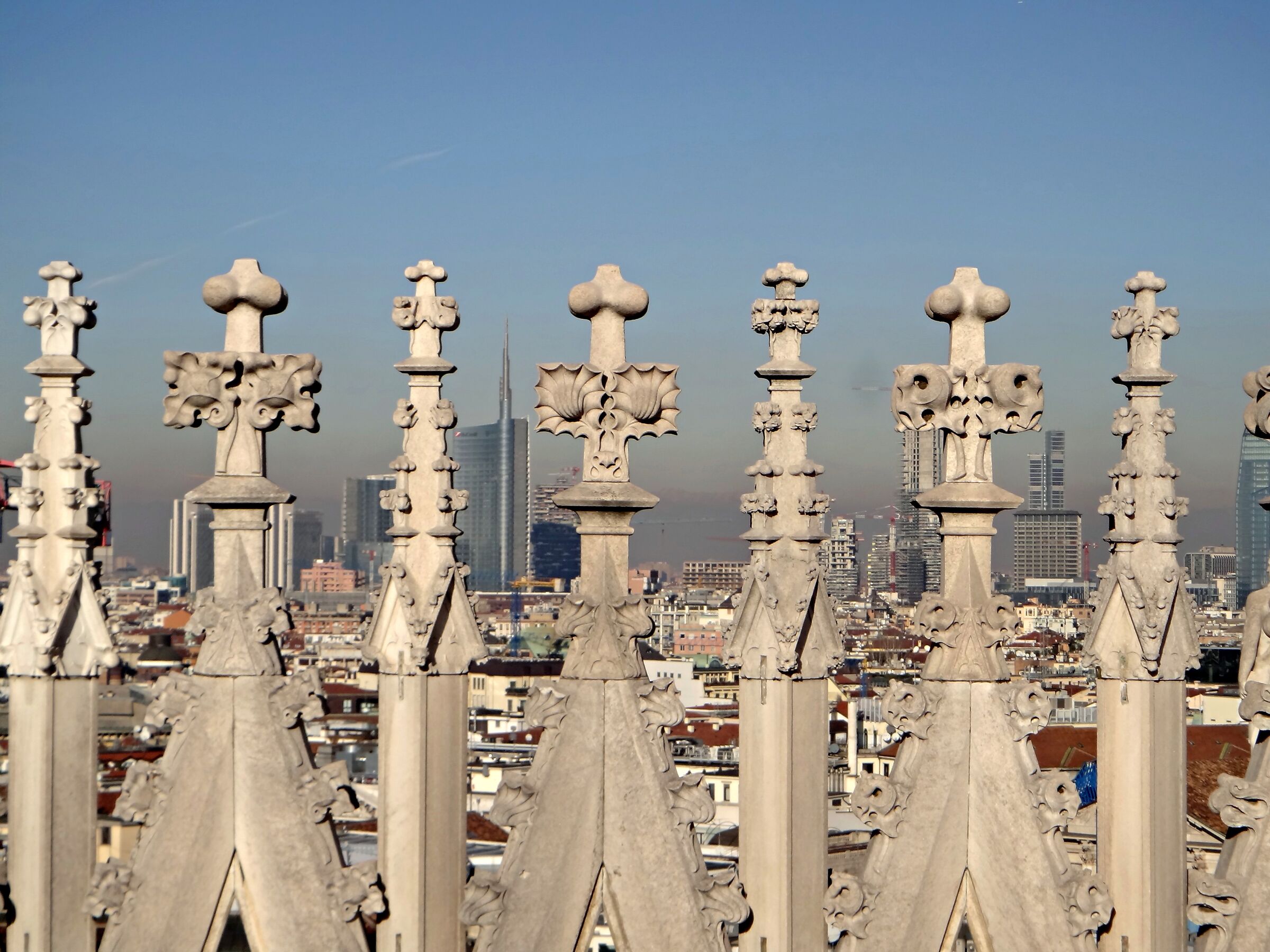 Milan skyline from the Duomo
