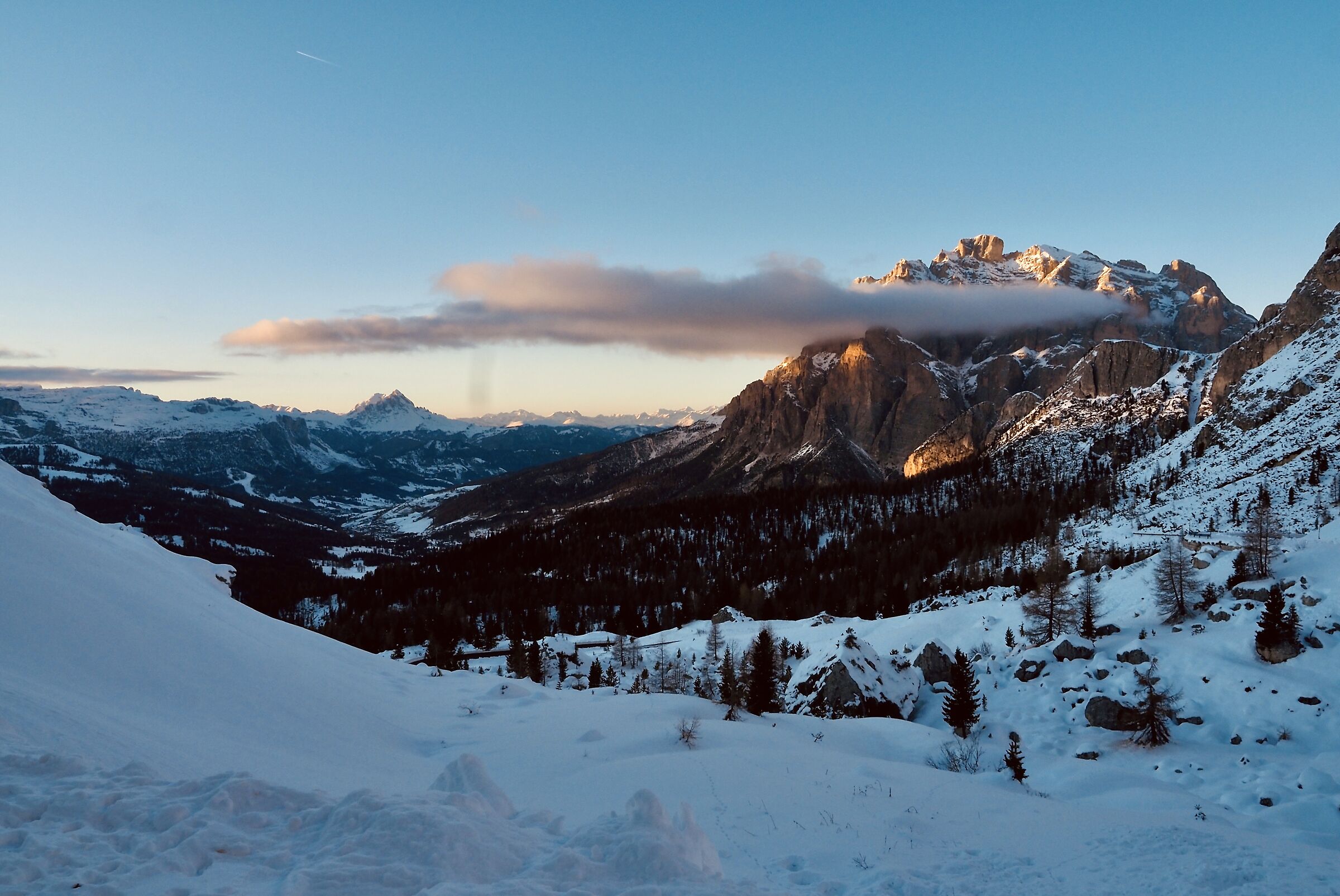 sunset from the Valparola pass