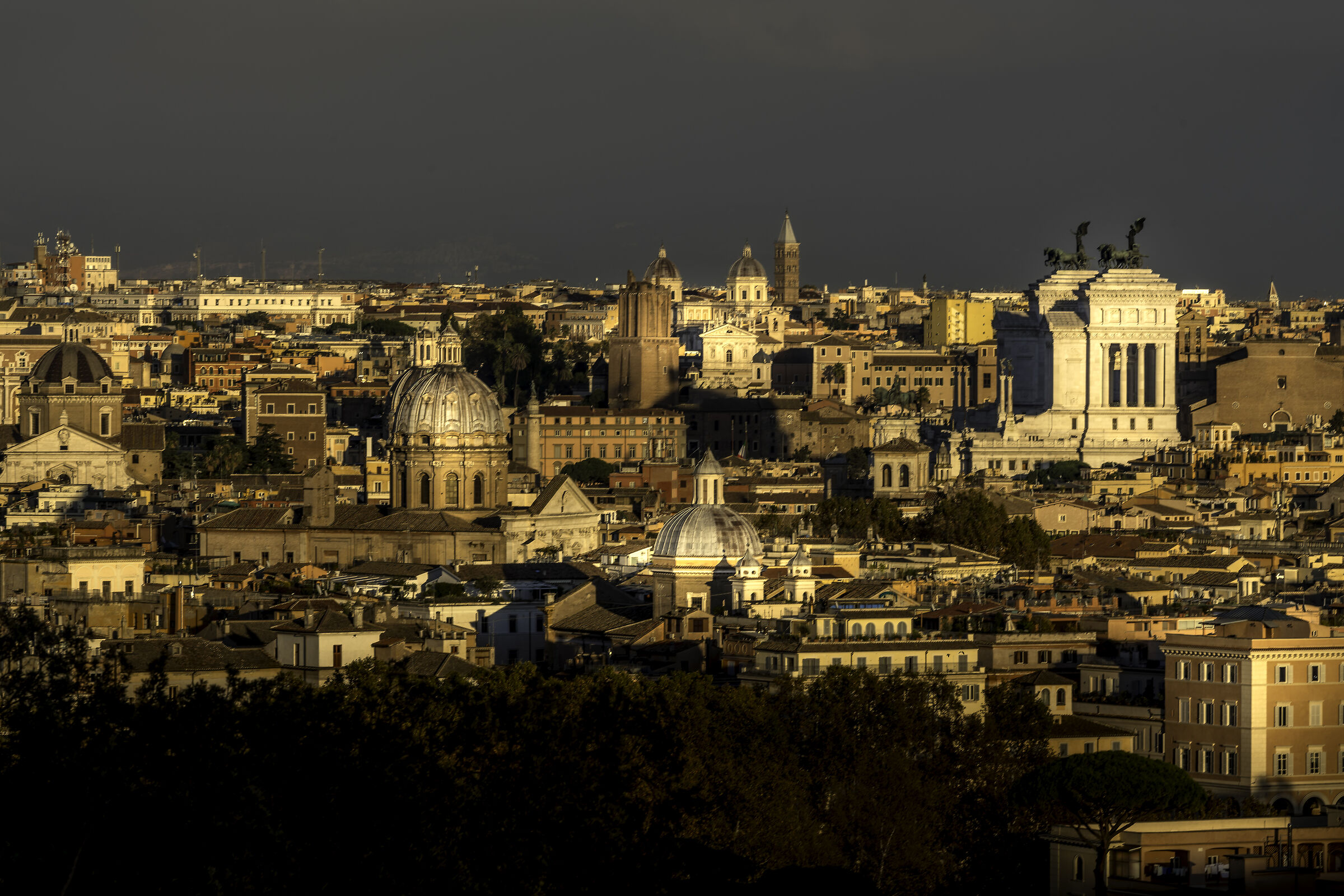 Roma dalla terrazza del Gianicolo