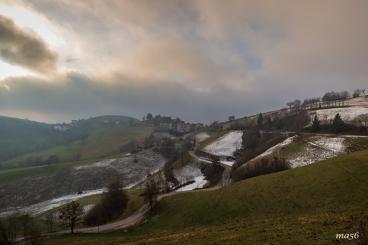 first snow in Lessinia